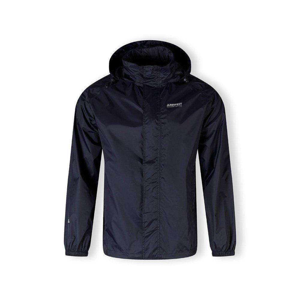 Marineblau - Minoti - Men packaway waterproof jacket with zip pockets navy - 5