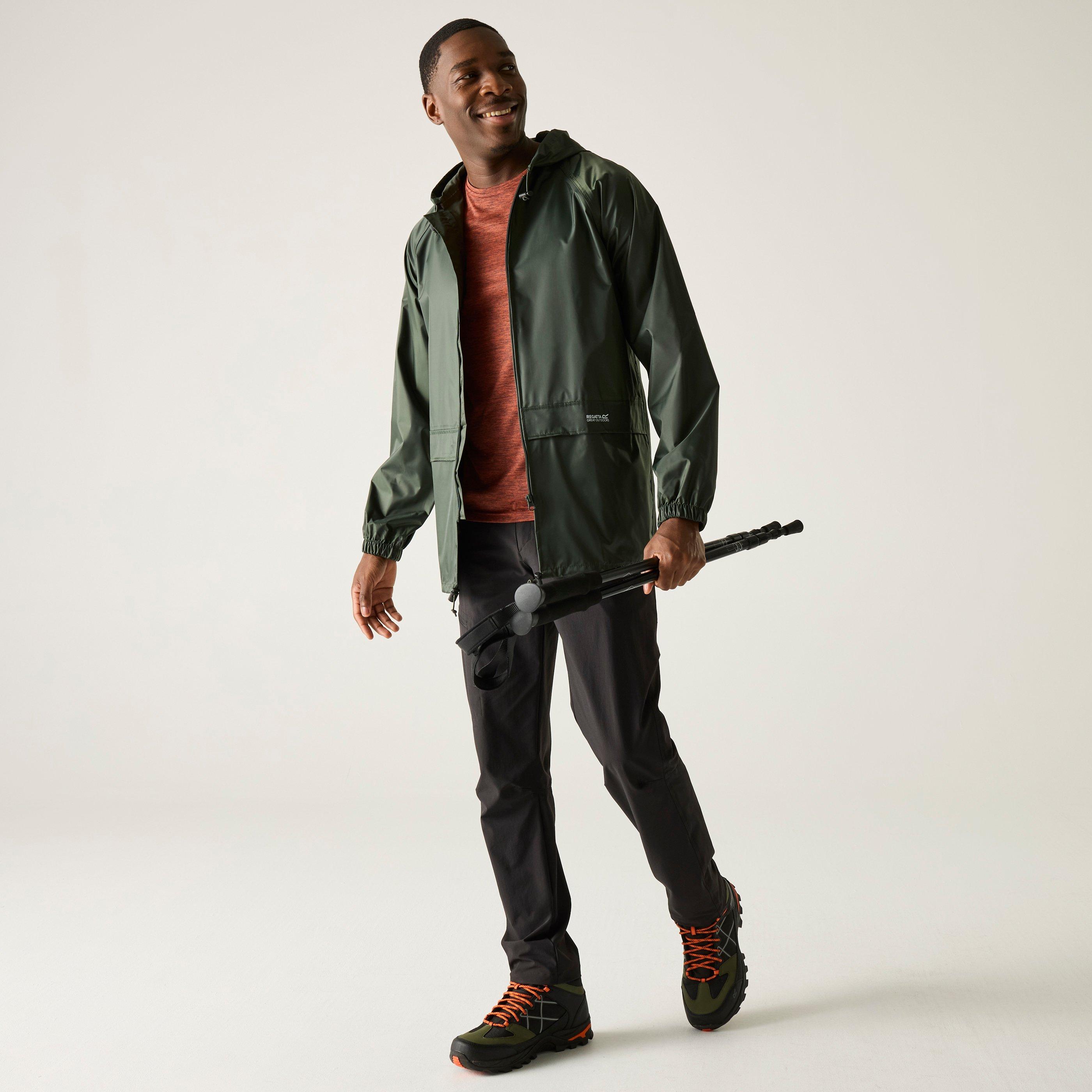Regatta Men's Stormbreaker Hooded Long Sleeve Waterproof Jacket - Dark Olive - L