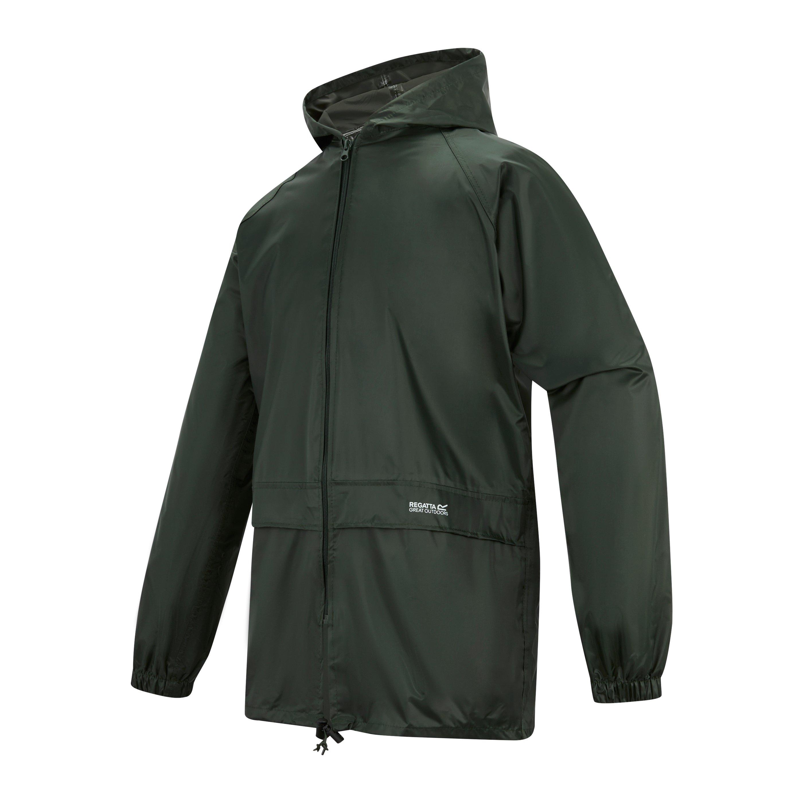 Dark Olive - Regatta - Mens Stormbreaker Hooded Long Sleeve Waterproof Jacket - 9
