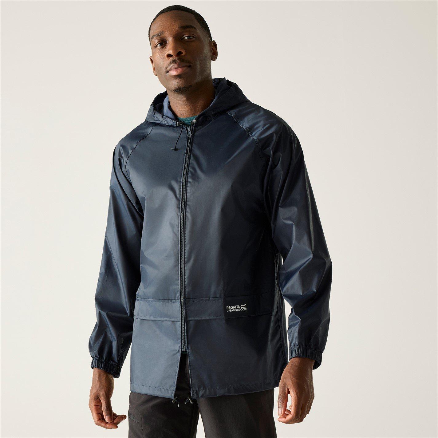 Regatta Men's Stormbreaker Hooded Long Sleeve Waterproof Jacket - Navy - L