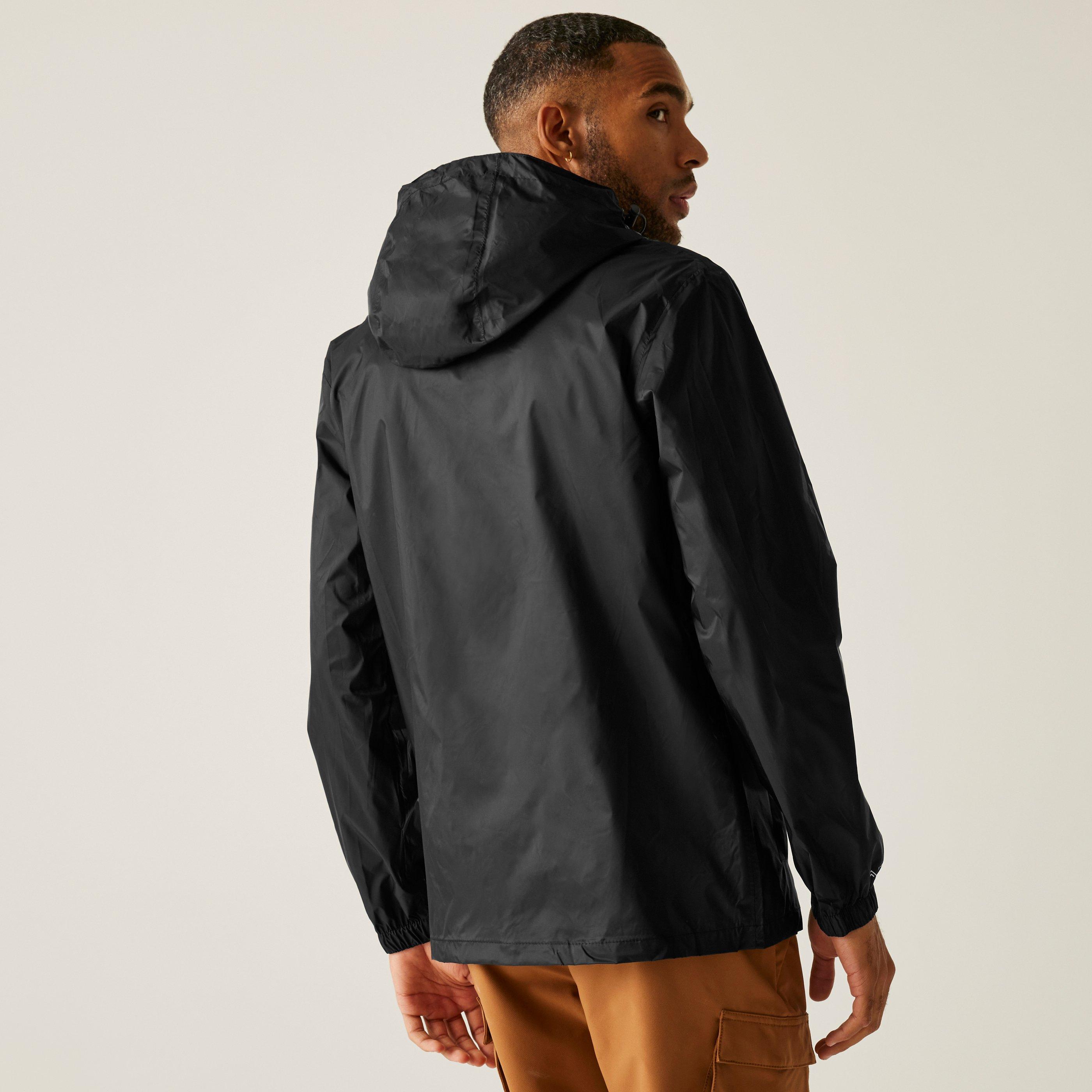 Black - Regatta - Mens Pack It Waterproof Isotex 5000mm Waterproof Jacket - 3