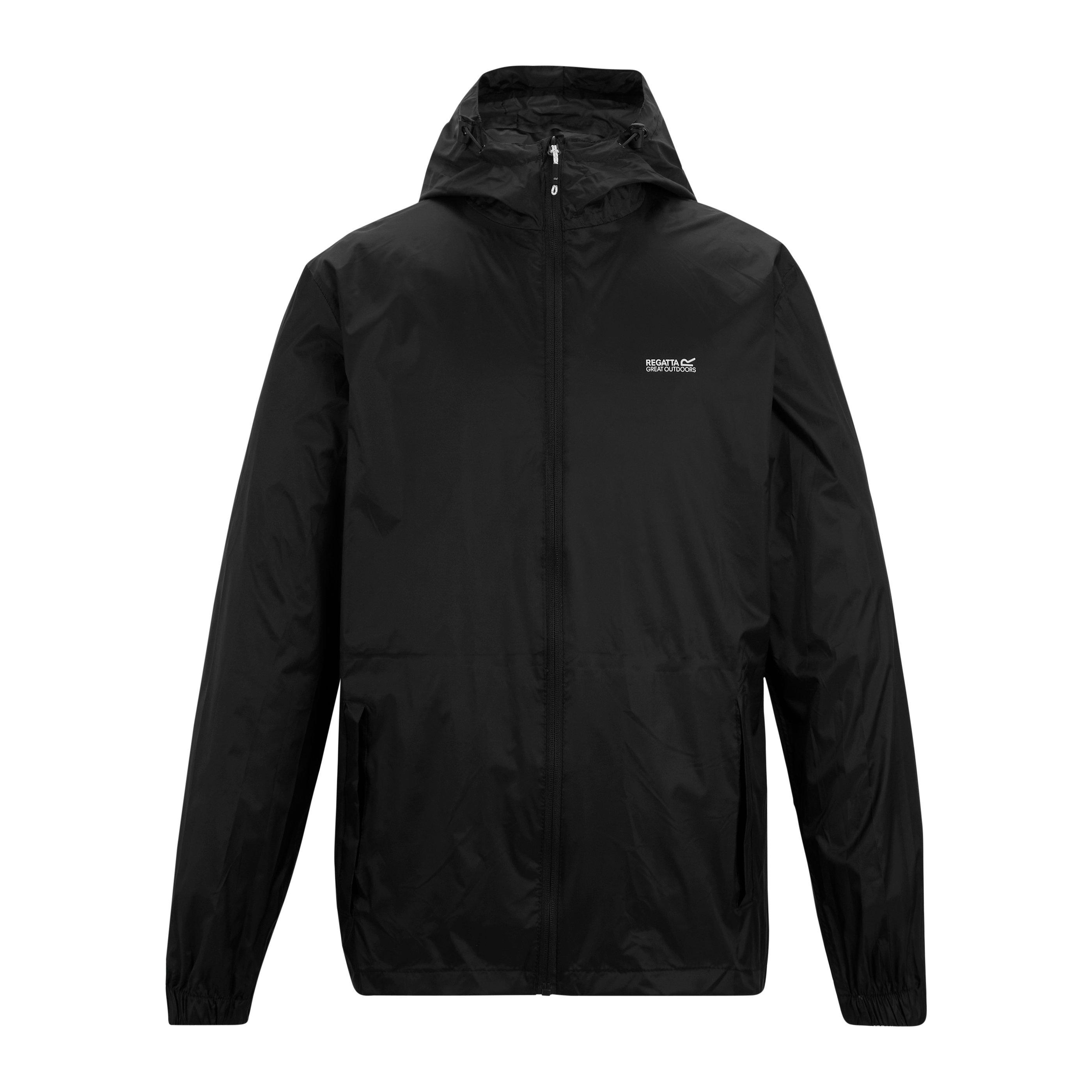 Black - Regatta - Mens Pack It Waterproof Isotex 5000mm Waterproof Jacket - 7