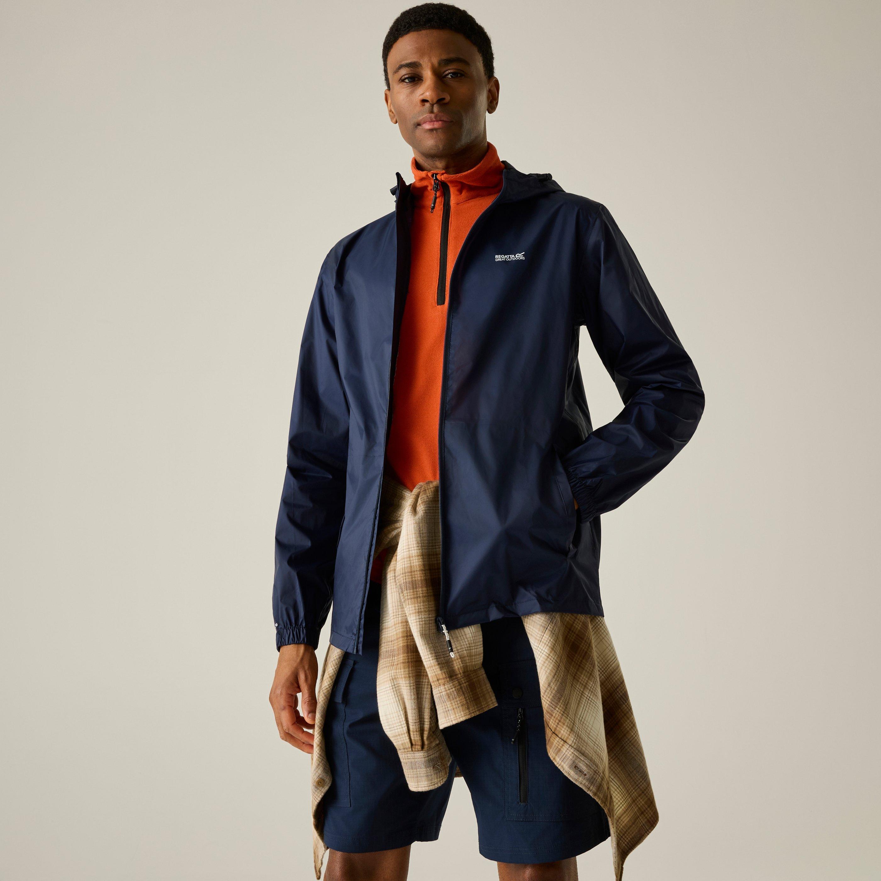 Navy - Regatta - Mens Pack It Waterproof Isotex 5000mm Waterproof Jacket - 1