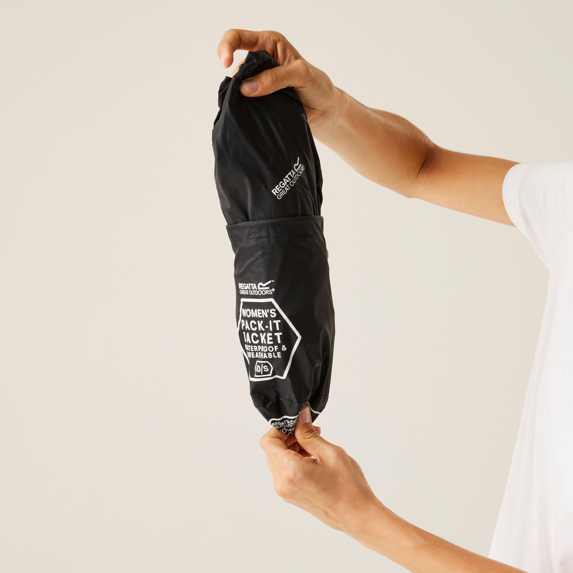 Schwarz - Regatta - Womens Pack It III Waterproof Jacket - 6