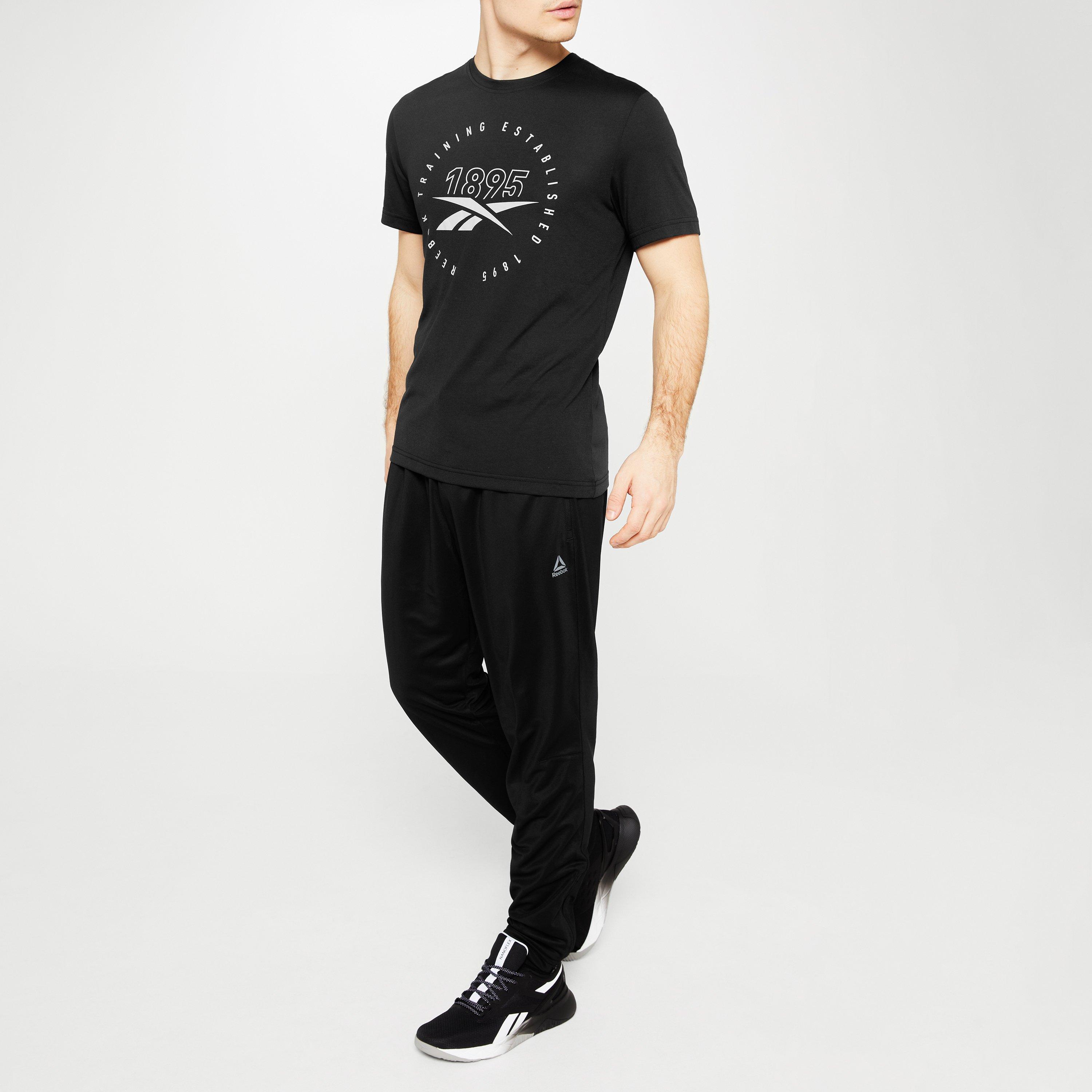 Preto / Puro Gr - Reebok - Series Speedwick Tee Mens - 2