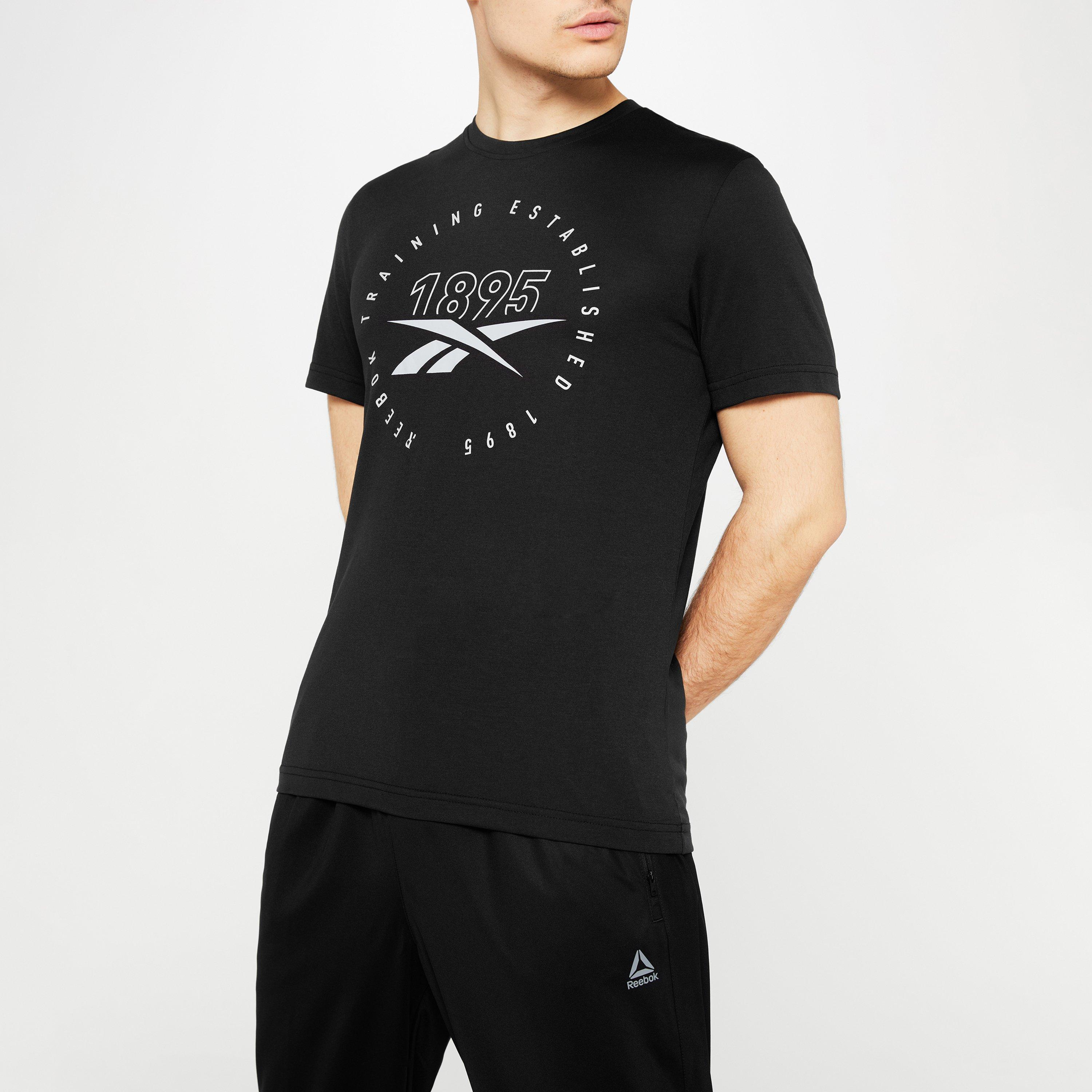 Preto / Puro Gr - Reebok - Series Speedwick Tee Mens - 4