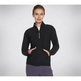 Skechers Skechers Goluxe Rib 1 4 Zip Fleece Womens