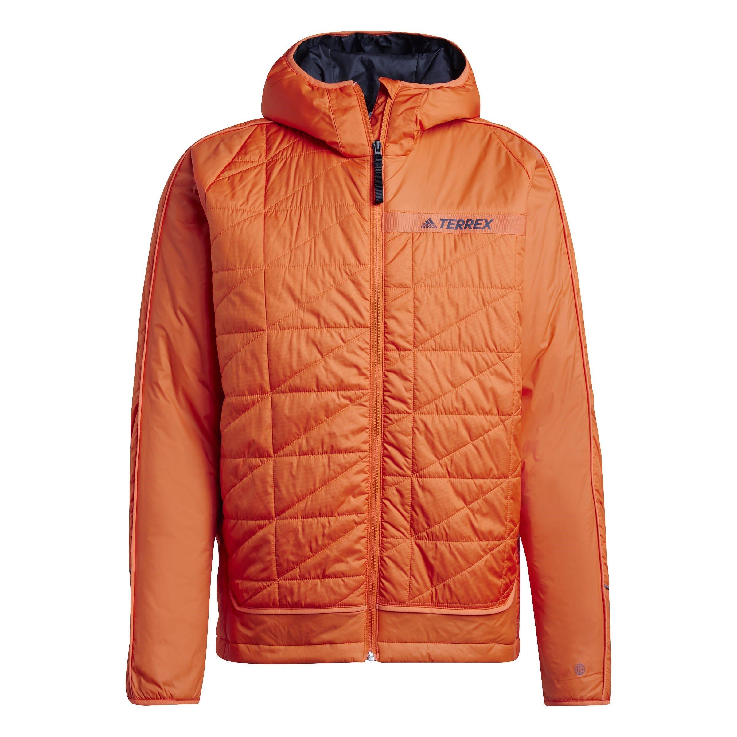 Orange - adidas - Men's Quilted Thermal Insulated Puffer Jacket