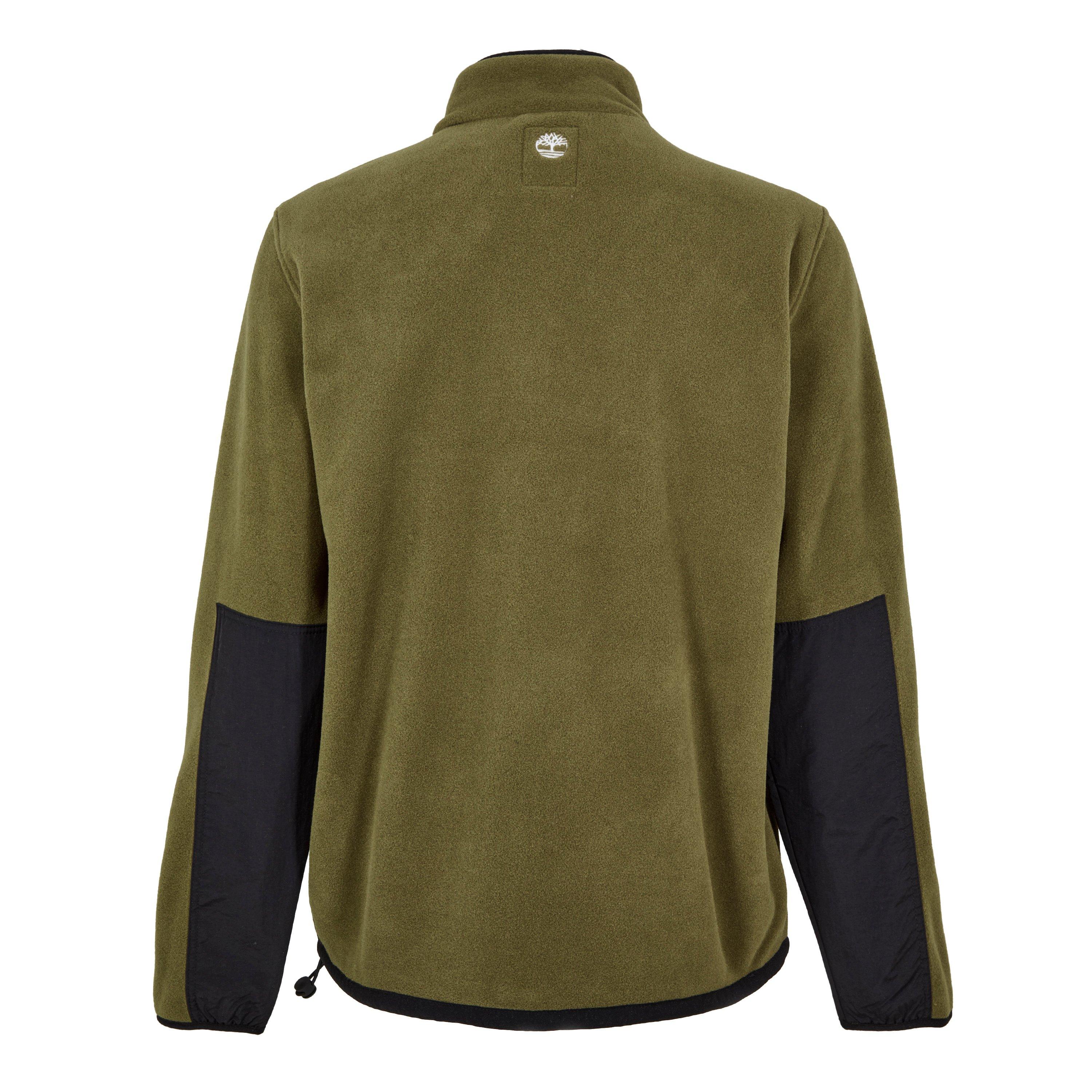 Oliva scuro - Timberland - Men's Sherburne Polartec Mix Media Full-Zip Fleece - 8