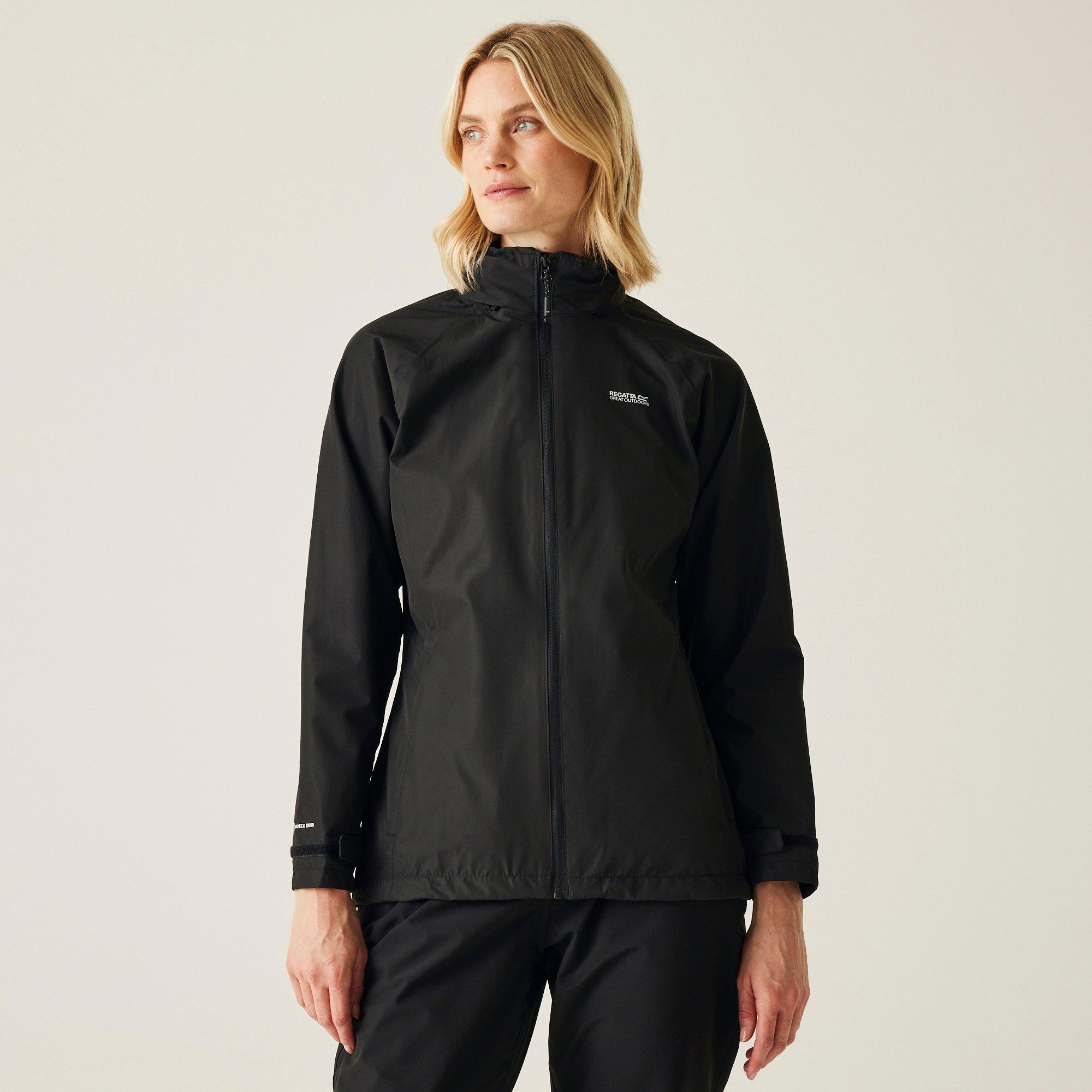 Negro - Regatta - Women's Daysha II Isotex 10000 Breathable Long Sleeve Waterproof Jacket - 1