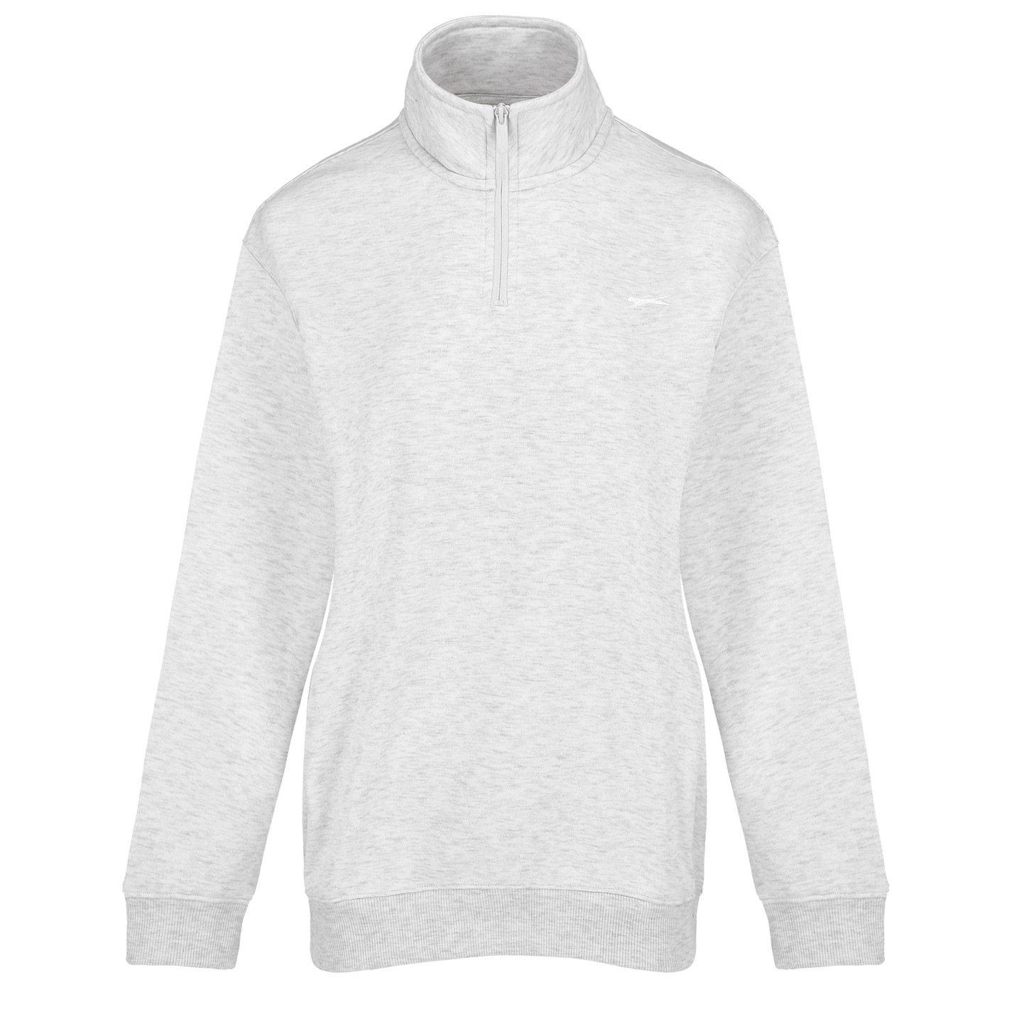 Ice Grey Marl - Slazenger - Quarter Zip Sweatshirt Womens - 1