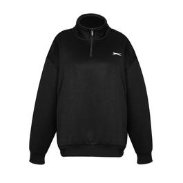 Slazenger Funnel Neck Quarter Zip Sweatshirt Womens