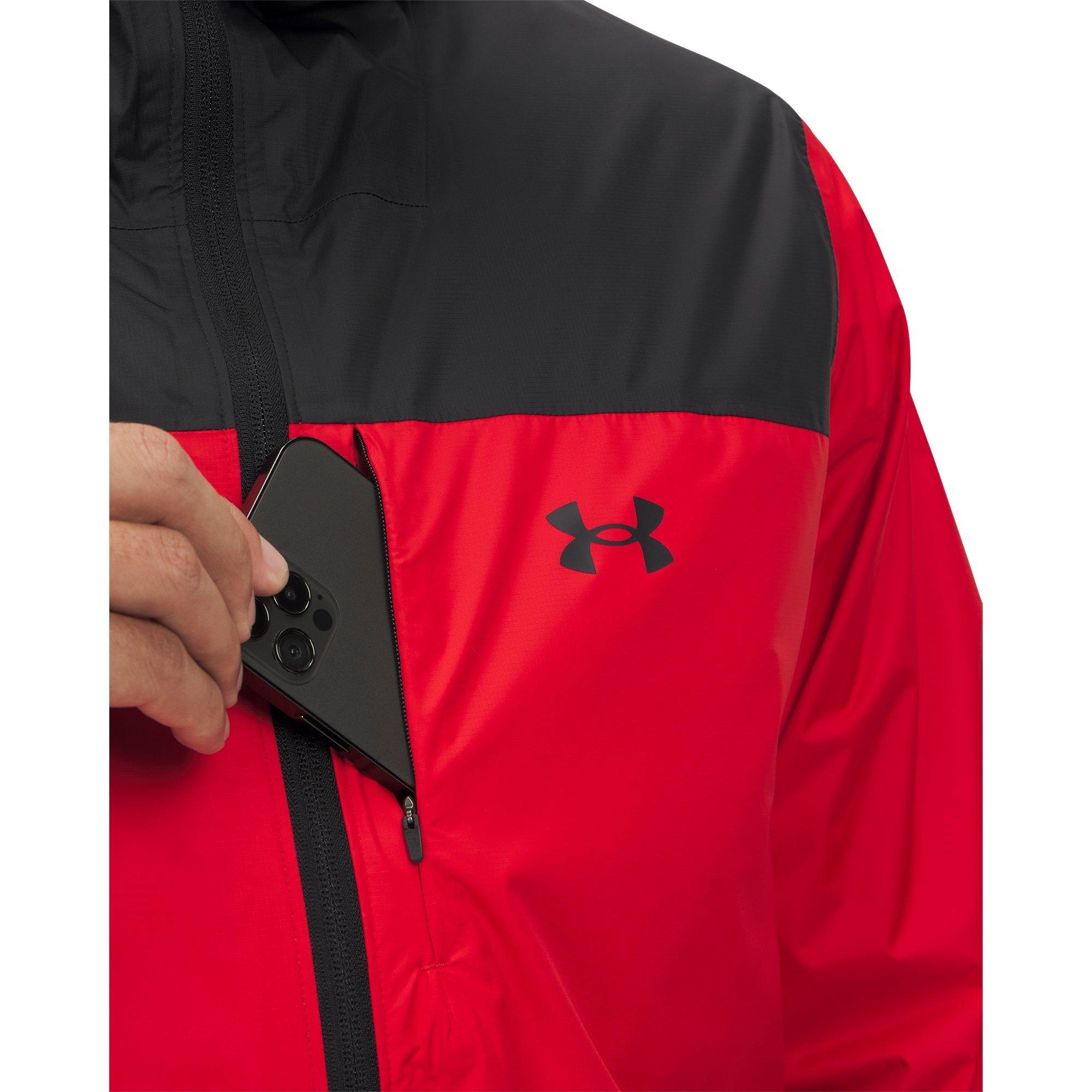Red - Under Armour - Men's  Cloudstrike Waterproof Jacket - 3