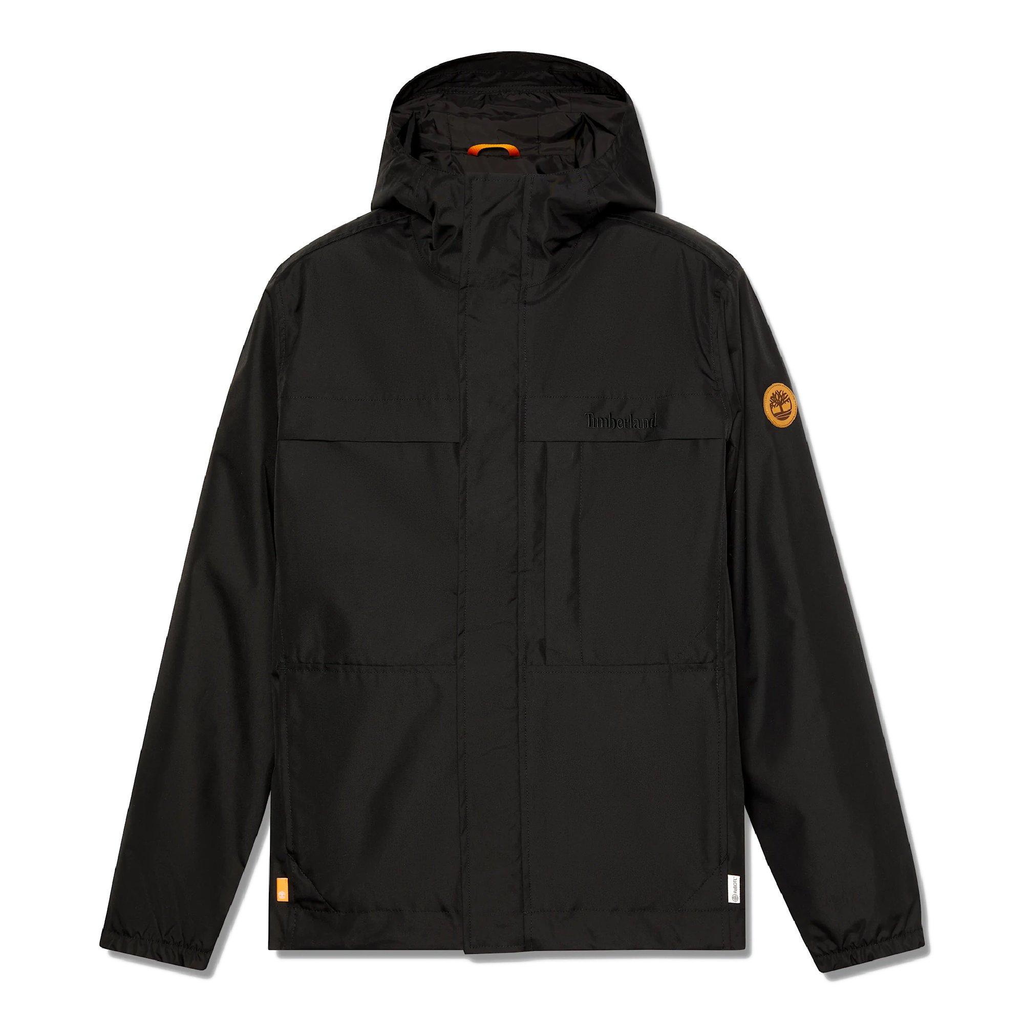 Black - Timberland - Men's Benton Hooded Full-Zip Waterproof Jacket - 1