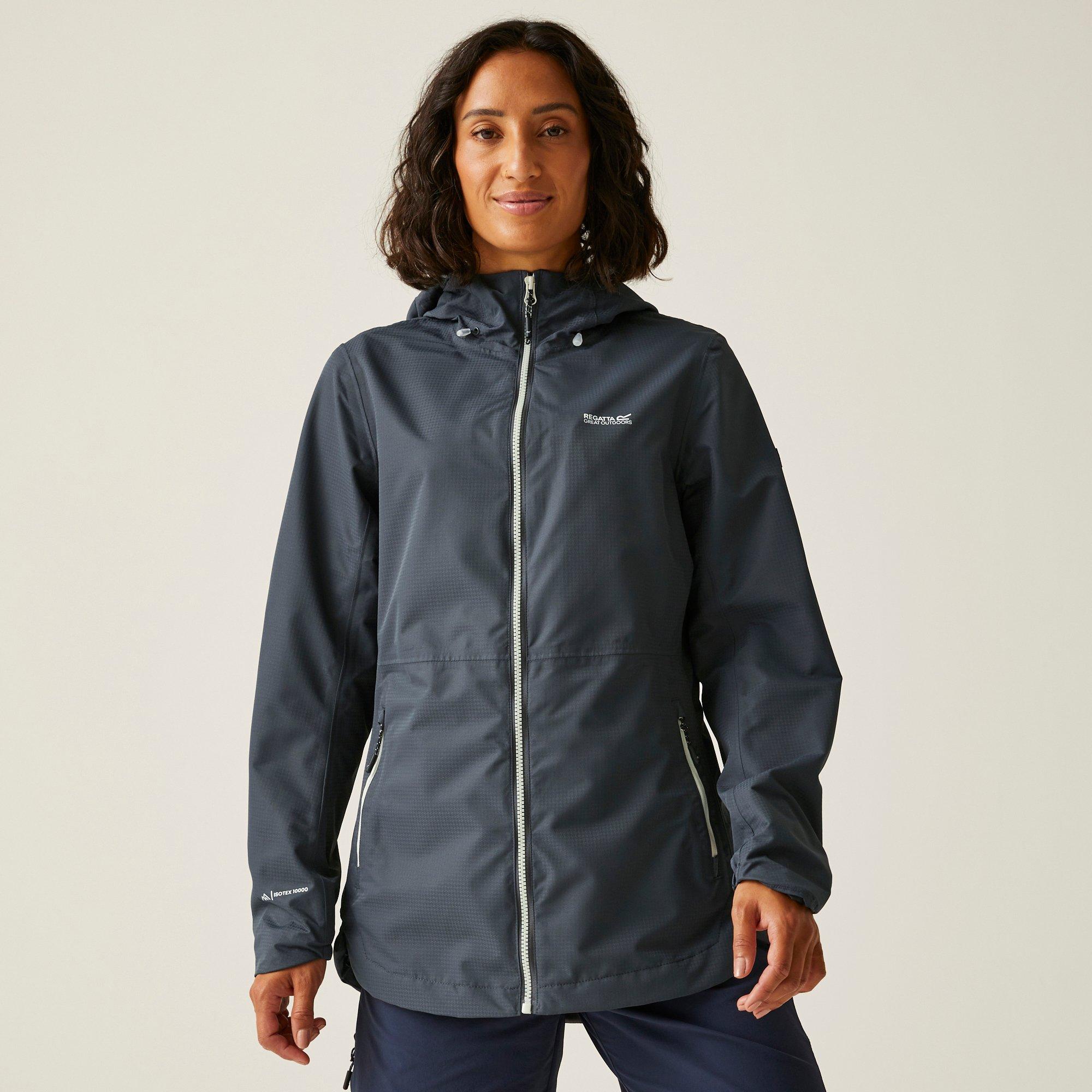 Seal Grey - Regatta - Women's Hamara Isotex Breathable Long Sleeve Waterproof Jacket - 1