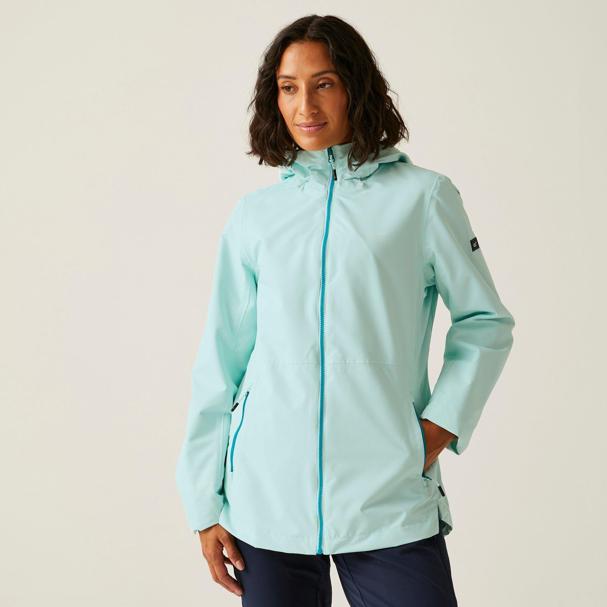 Regatta Women's Hamara Isotex Breathable Long Sleeve Waterproof Jacket - Icy Morn - 12 (M)