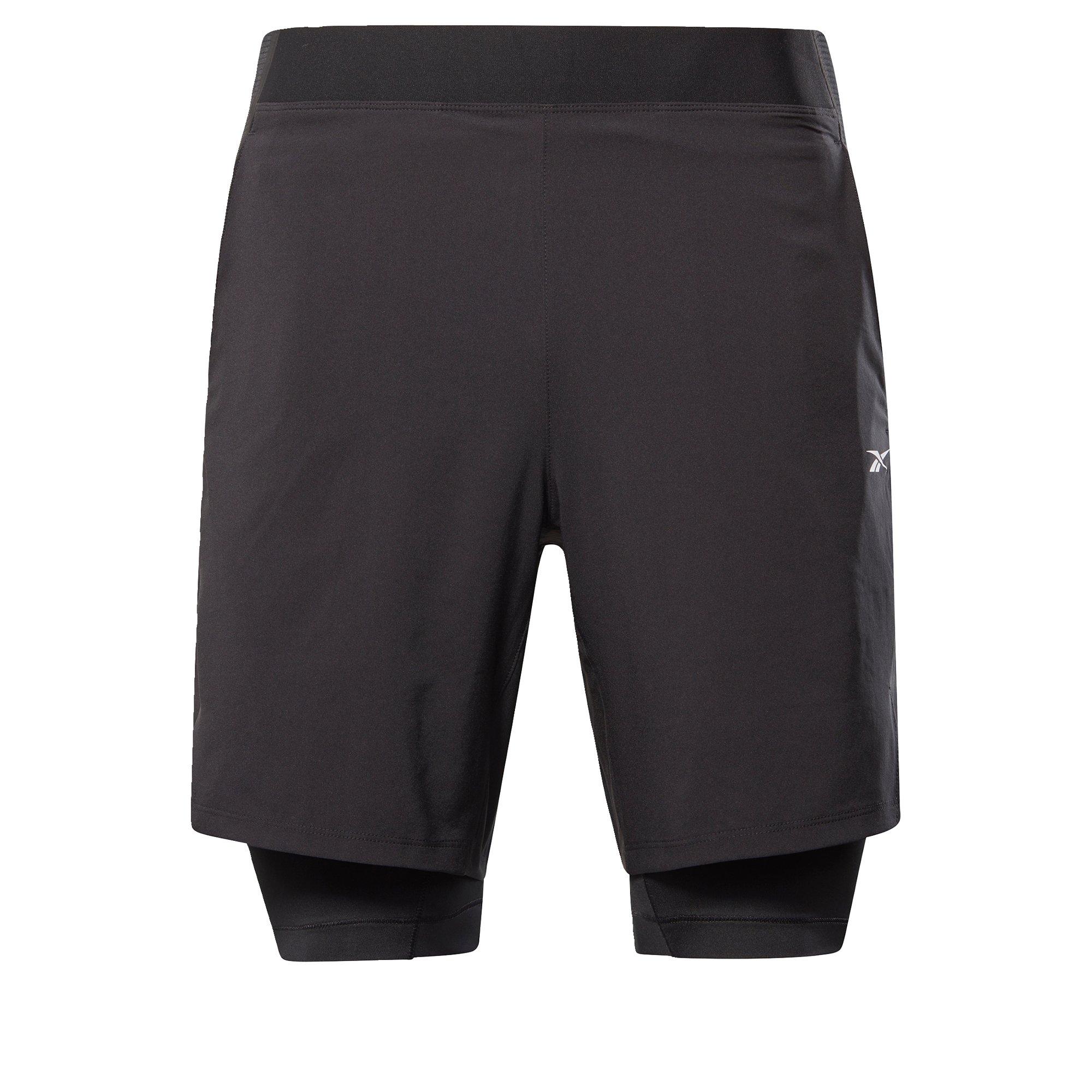 Zwart - Reebok - Epic Two-in-One Shorts Mens
