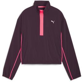 Puma Puma Run For Her Fashion Woven 1/2 Zip Fleece Womens