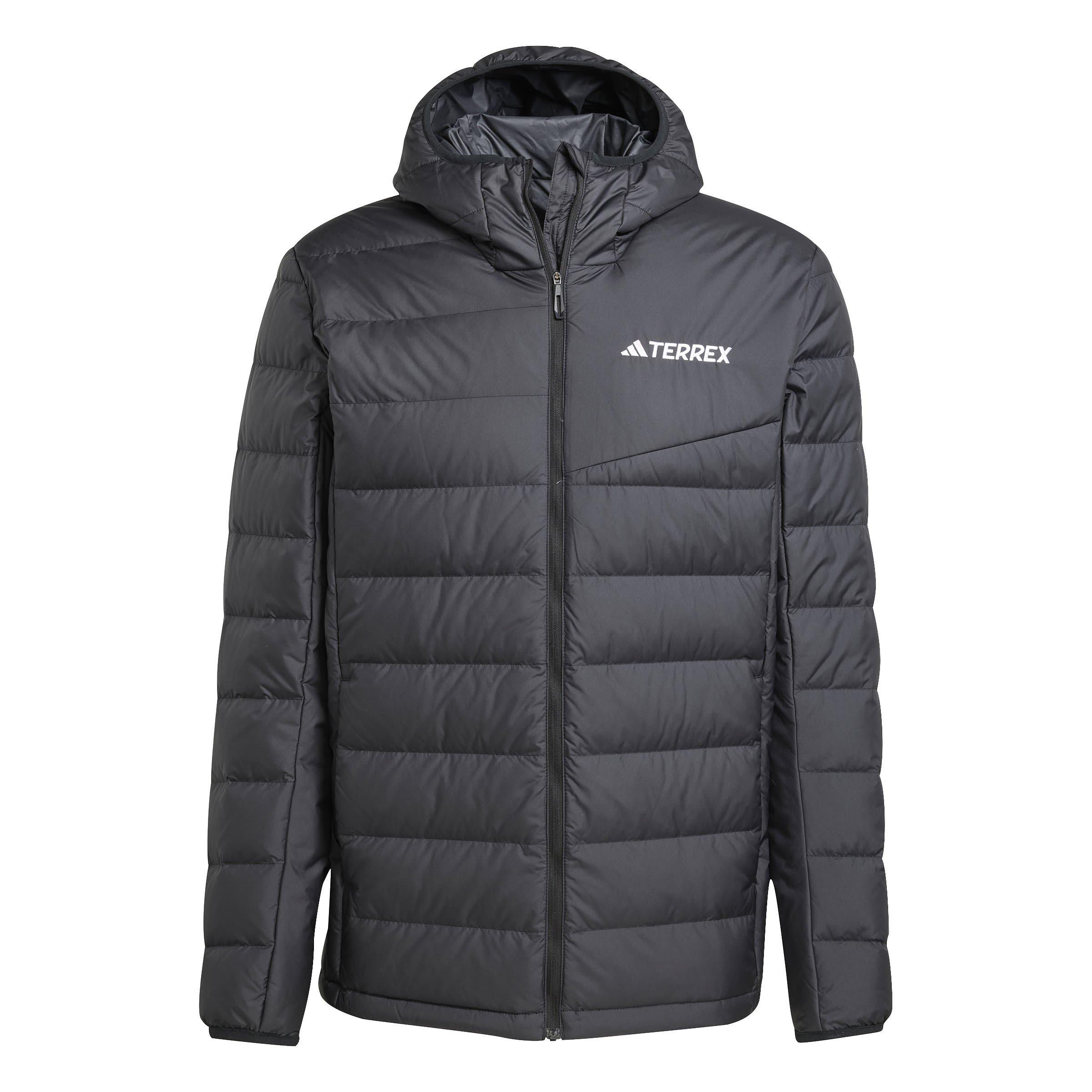 Crna - adidas - Men's Terrex Multi Light CLIMAWARM Hooded Down Jacket - 1