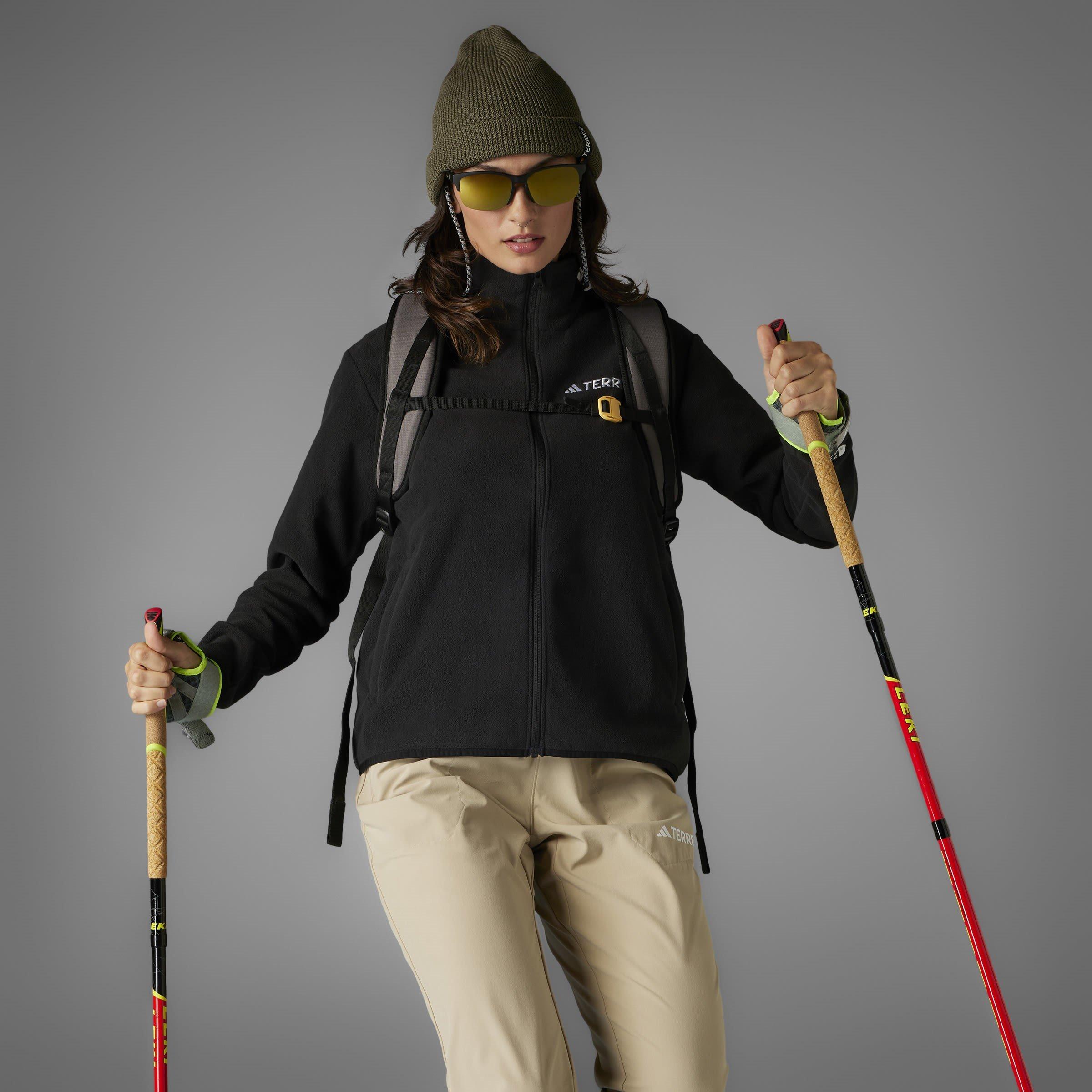 Black - adidas - Multi Essentials Full-Zip Fleece Jacket Womens - 12