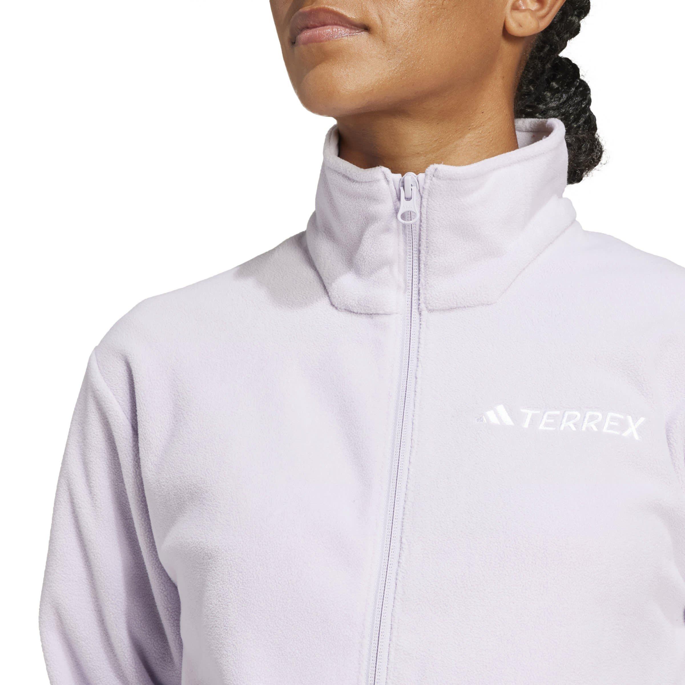 Silver Dawn - adidas - Multi Essentials Full-Zip Fleece Jacket Womens - 6