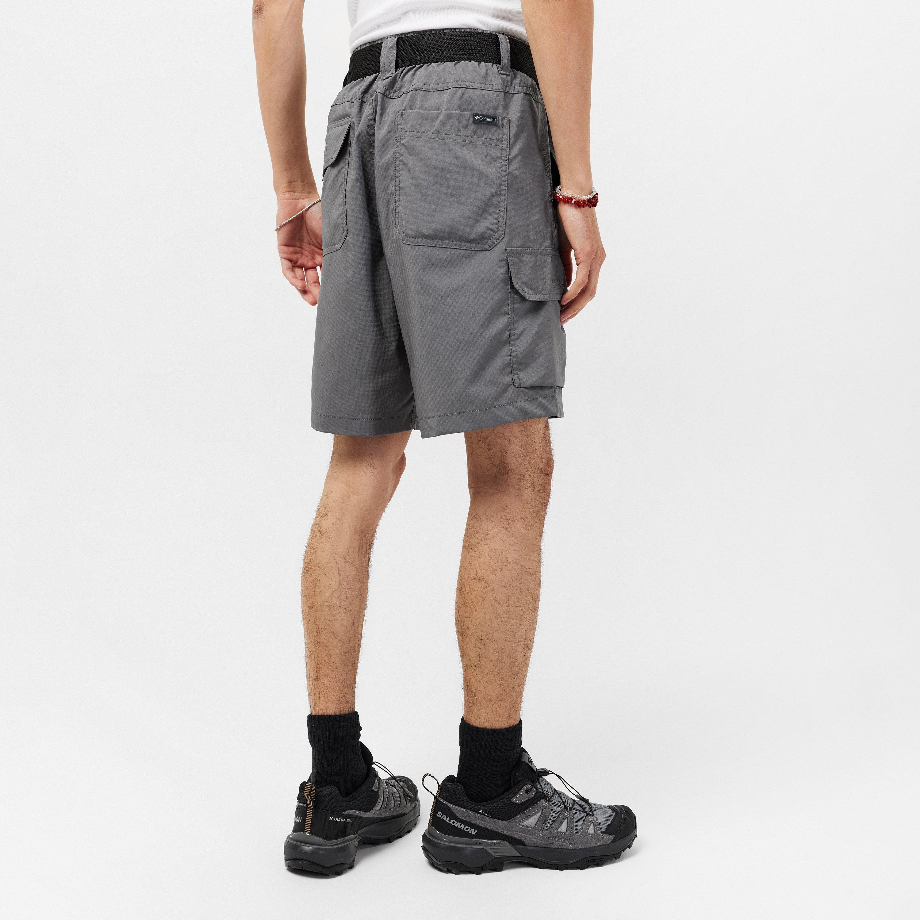 Grey - Columbia - Silver Ridge Utility Walking Shorts Mens - 4