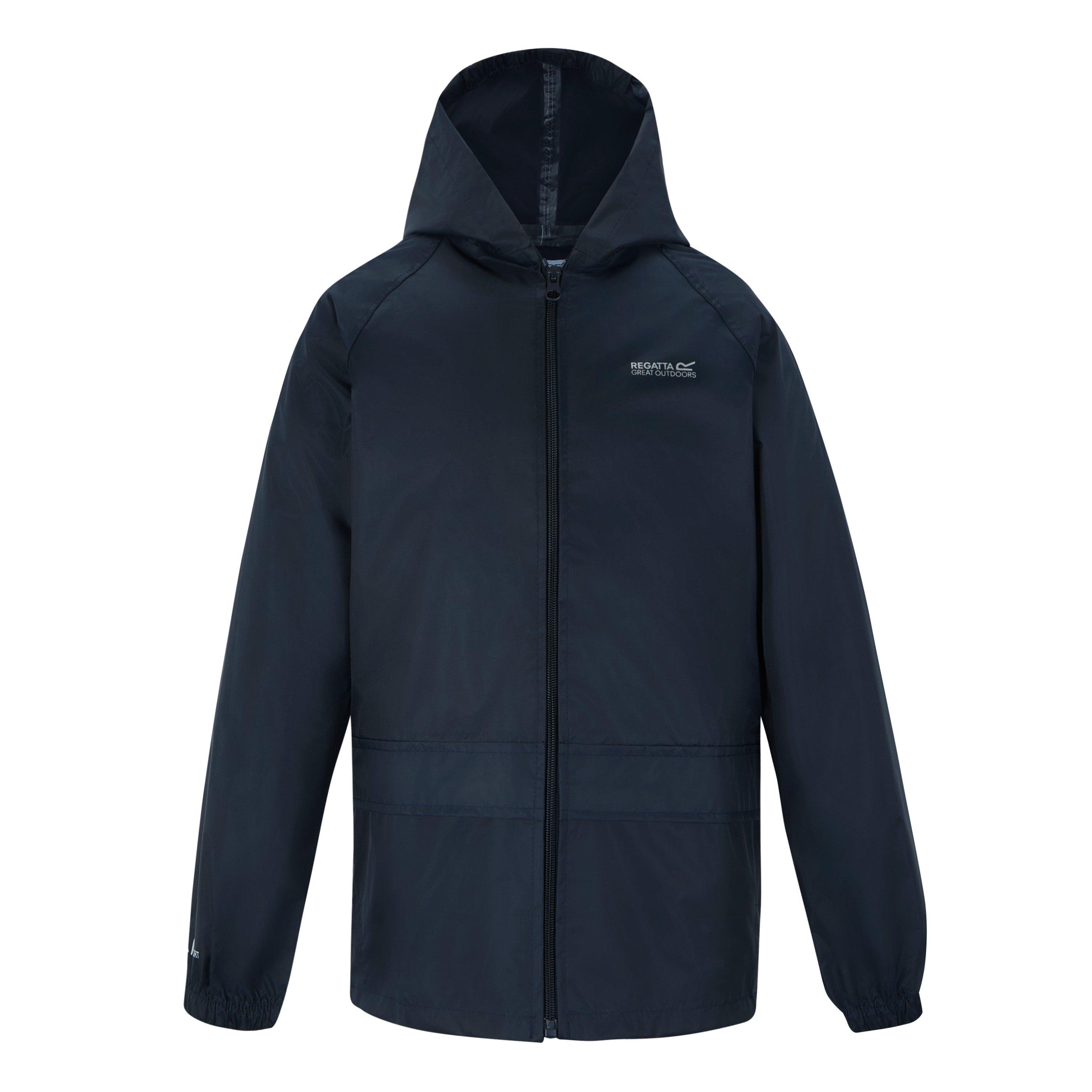 Navy - Regatta - Unisex Kids' Waterproof Jacket - 5
