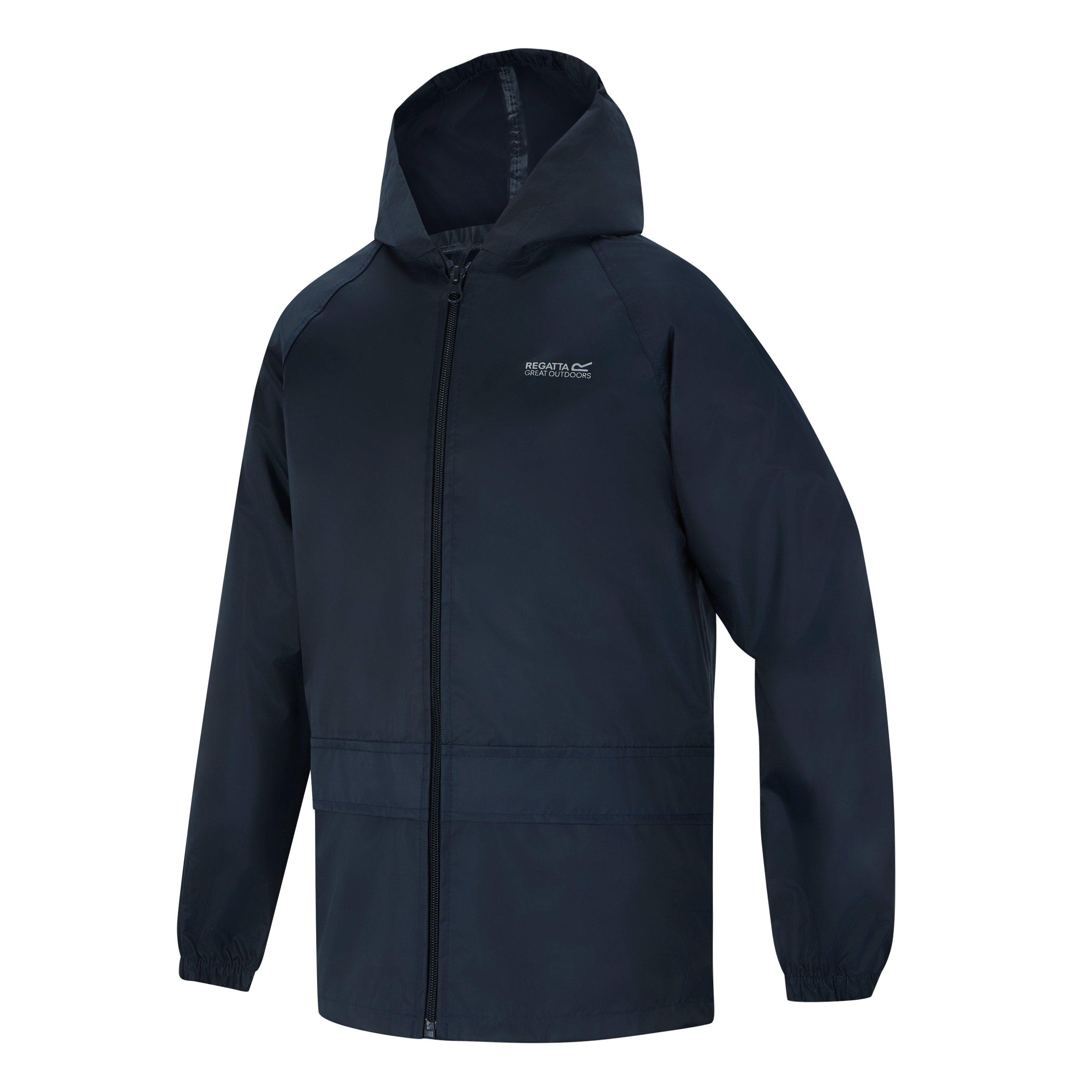 Navy - Regatta - Unisex Kids' Waterproof Jacket - 7