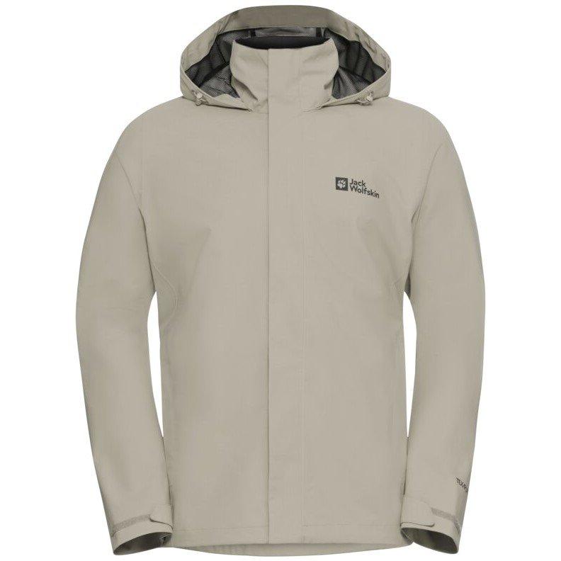 Jack Wolfskin Men's Trailtime Breathable Waterproof Jacket - Linen - Small