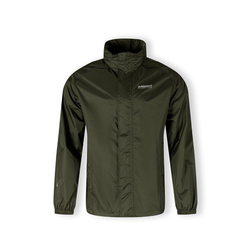 Khaki - Minoti - Men packaway waterproof jacket with hood khaki - 8