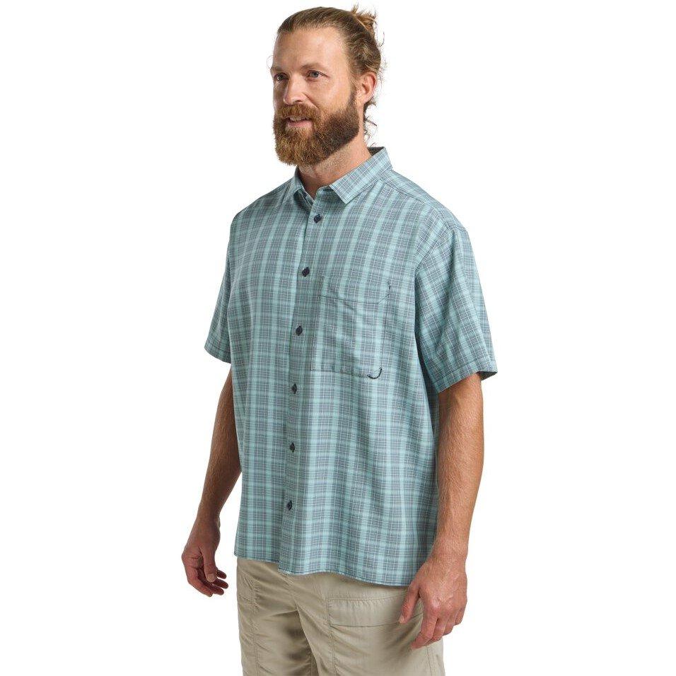 Azul Marinho Escuro - Jack Wolfskin - Men's JW Meseta Short-Sleeve Performance T-Shirt