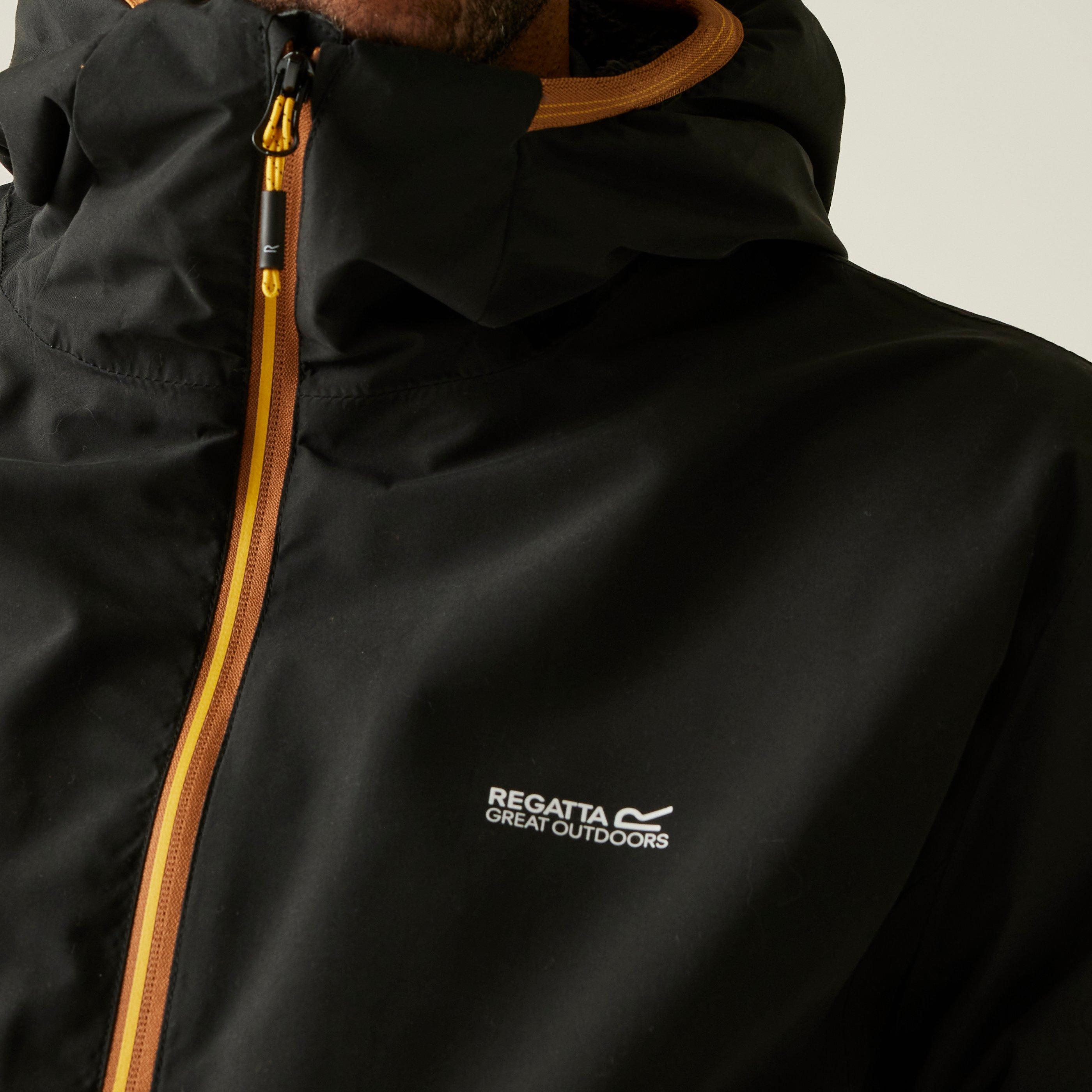 Nero - Regatta - Caspen Isotex 10000 Breathable Waterproof Long Sleeve Full Zip Waterproof Jacket - 6