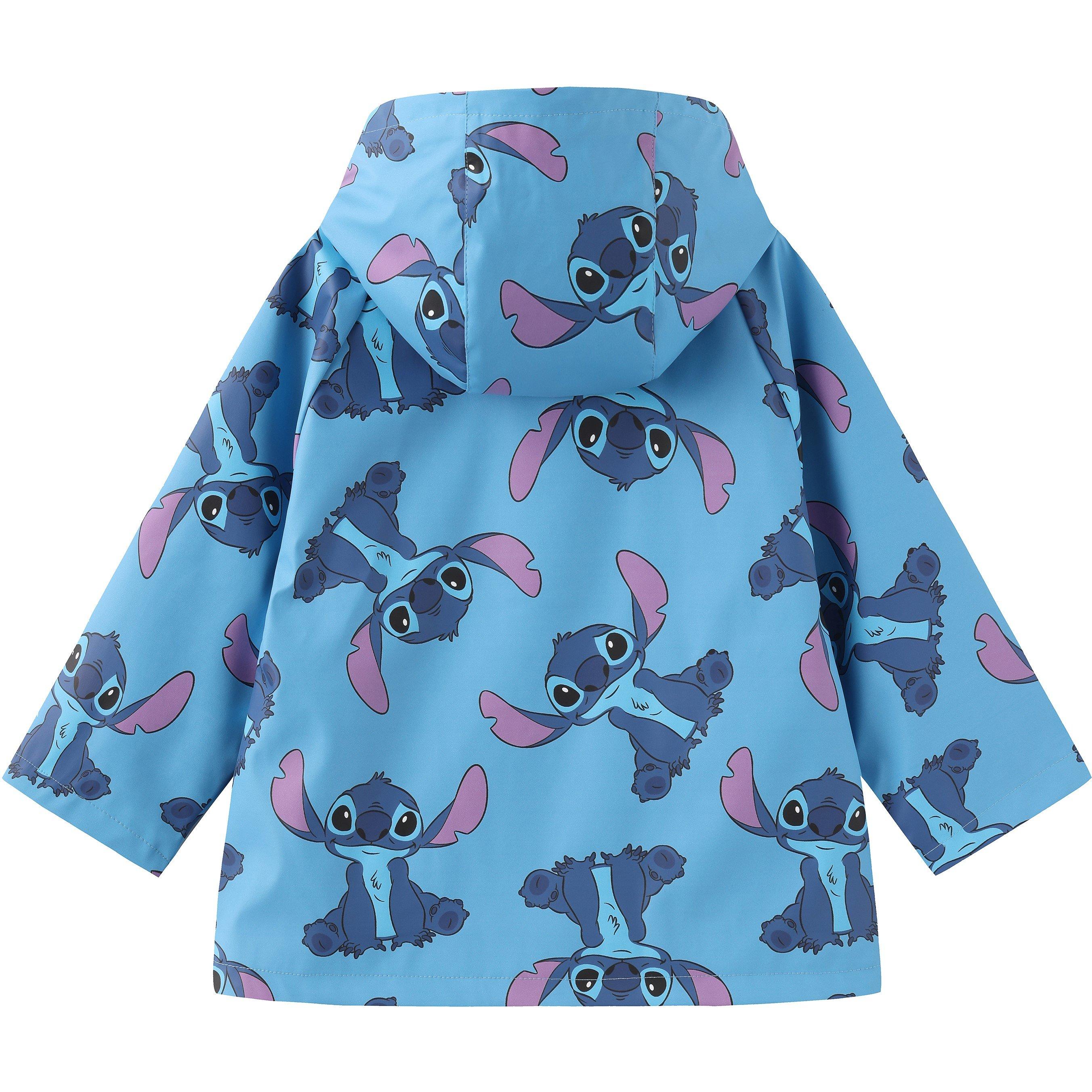 Stitch - Character - Disney Print Waterproof Long Sleeve Hooded Rain Anorak - 2