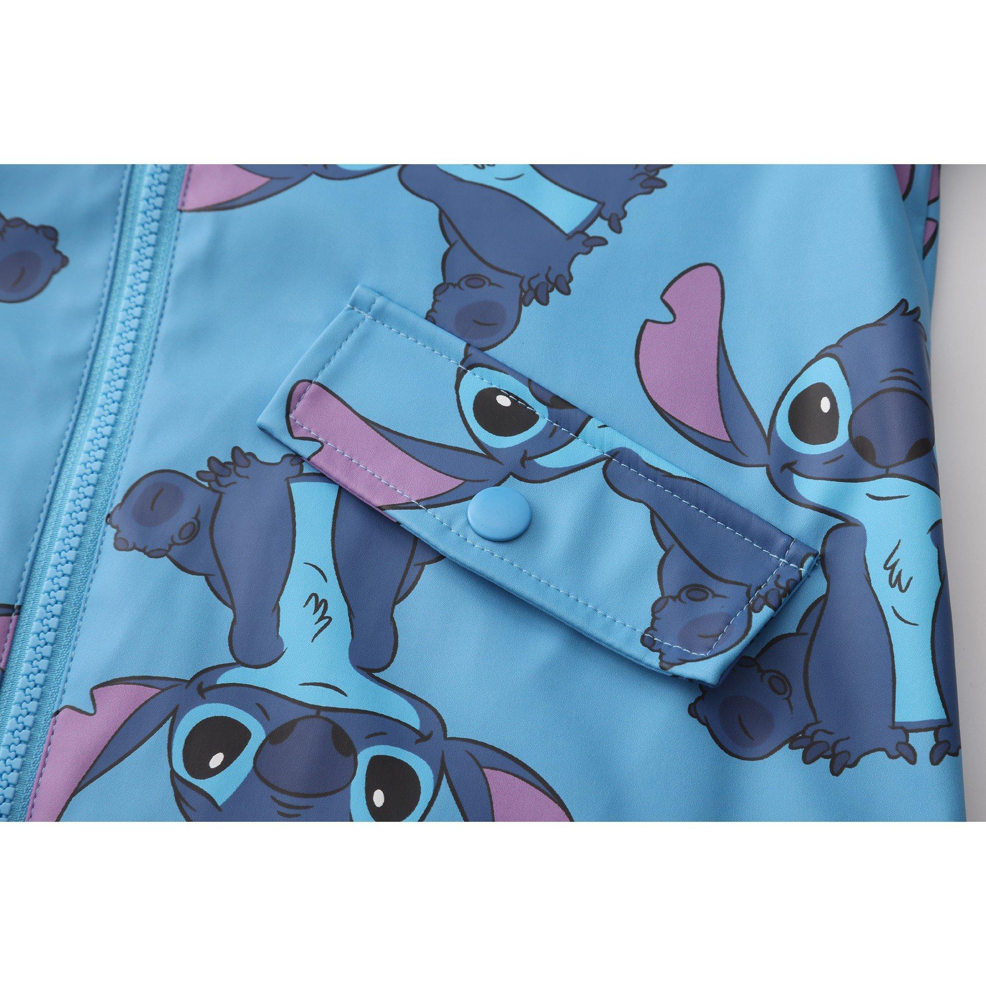 Stitch - Character - Disney Print Waterproof Long Sleeve Hooded Rain Anorak - 6