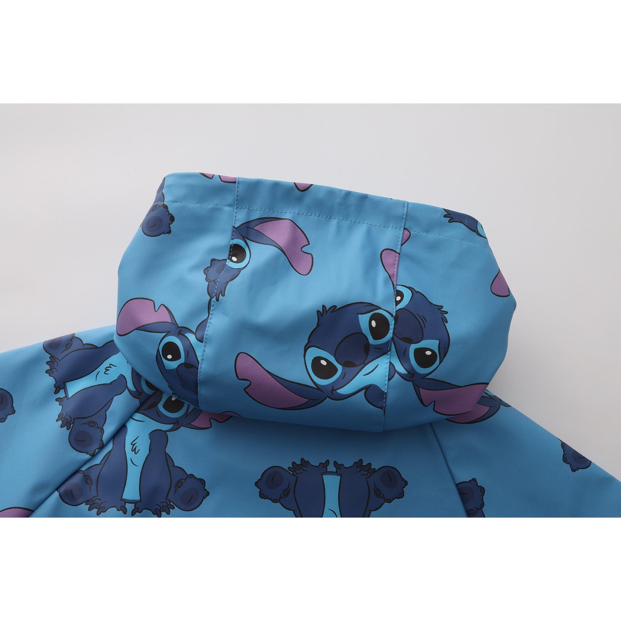 Stitch - Character - Disney Print Waterproof Long Sleeve Hooded Rain Anorak - 7