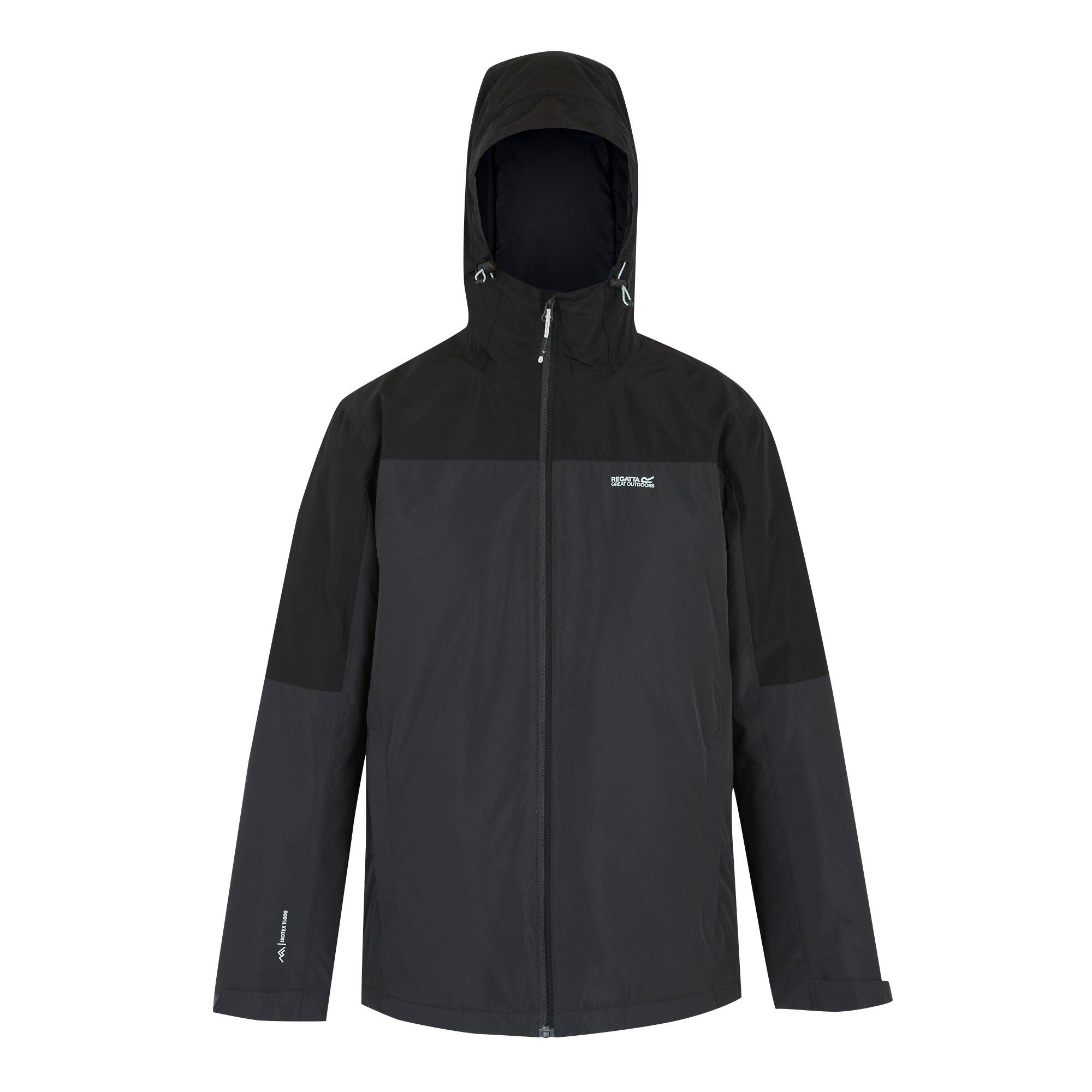 Ash/Black - Regatta - Thornridge Waterproof Insulated Puffer Jacket - 8