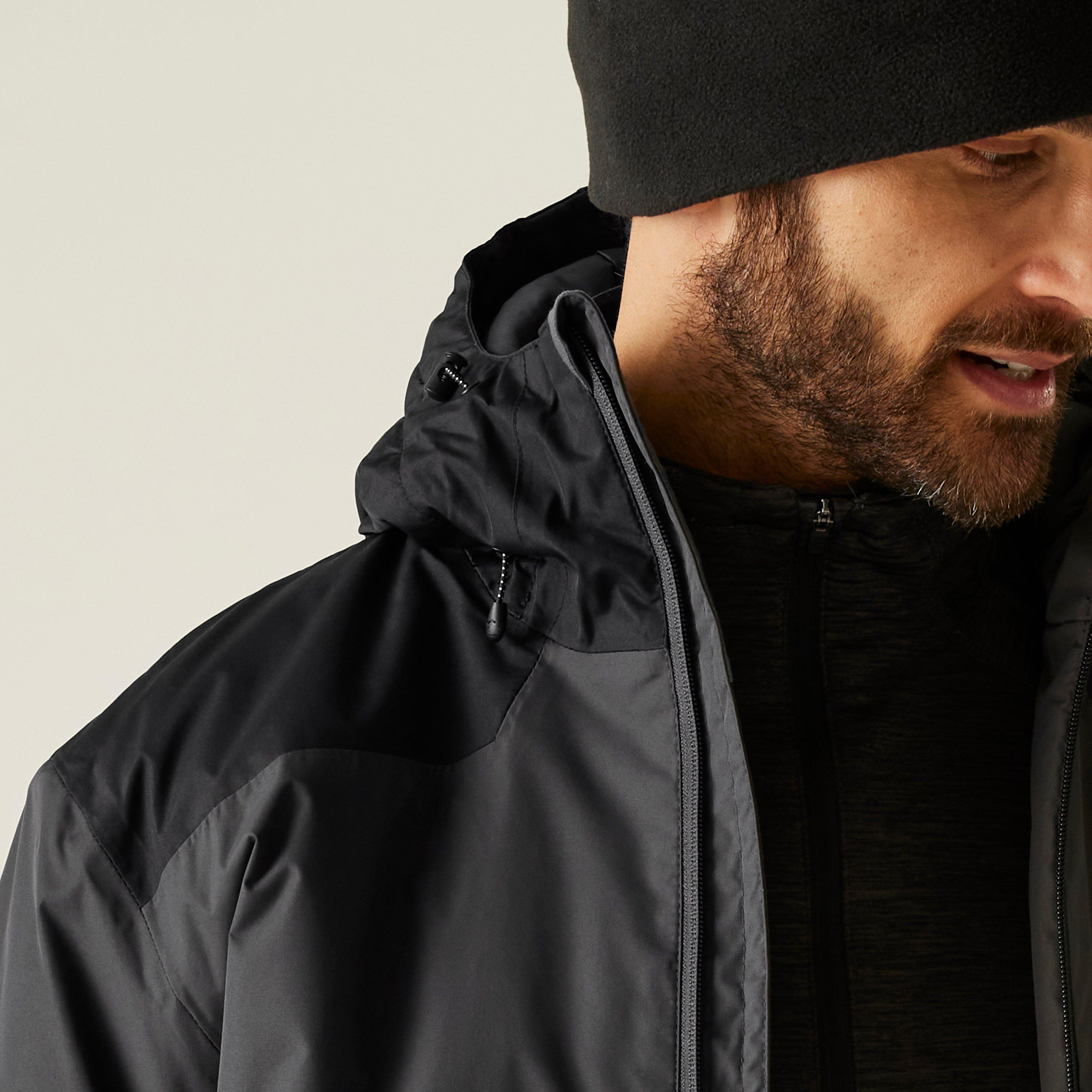 Ash/Black - Regatta - Men's Thornridge Waterproof Insulated Puffer Jacket - 4