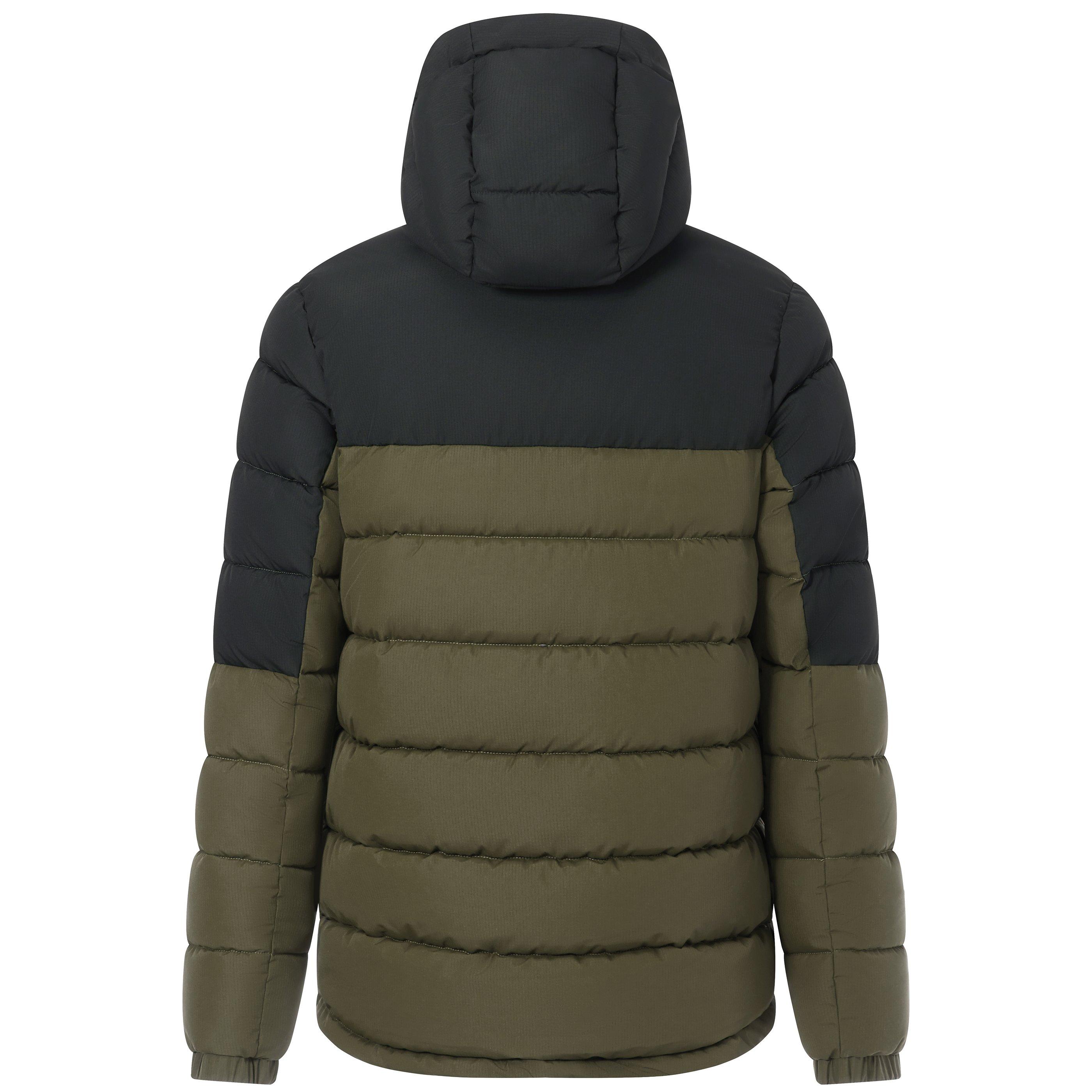 Olive/Black - Regatta - Mens Aldthorn Synthetic Down Long Sleeve Insulated Puffer Jacket - 3