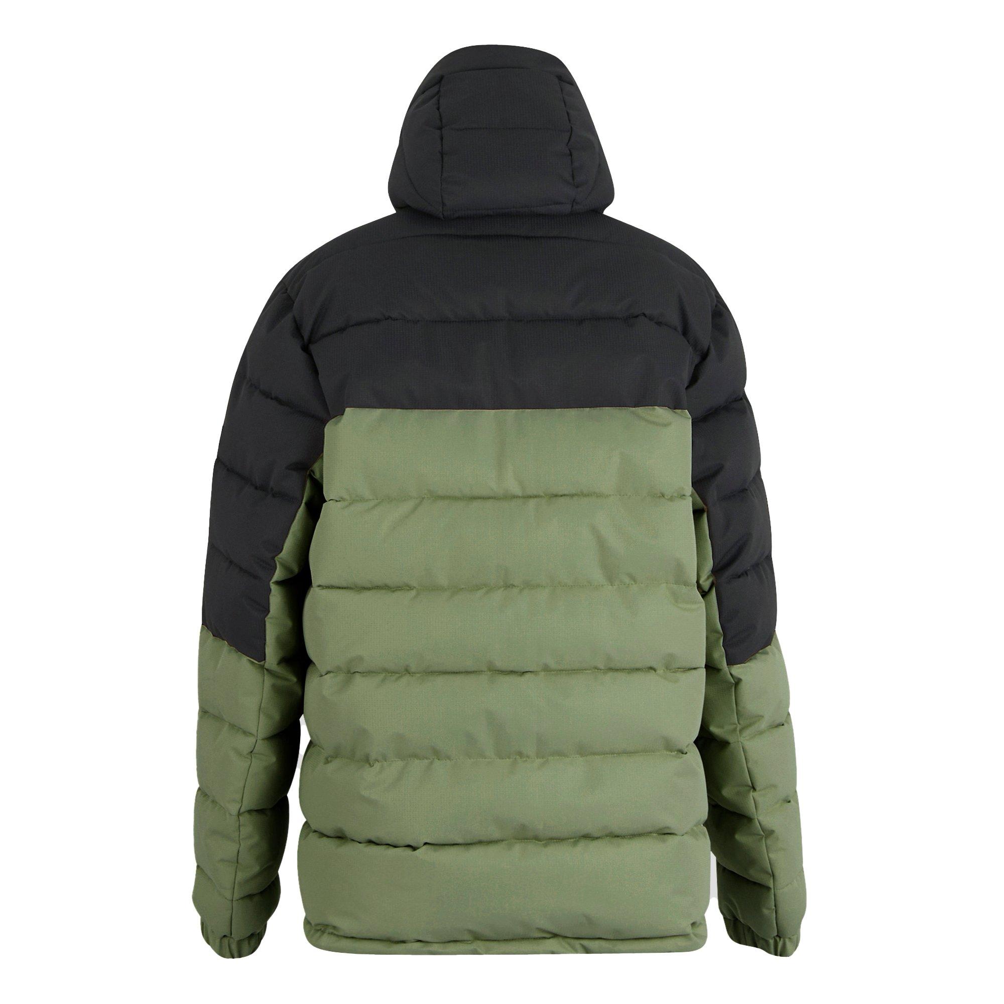 Olive/Black - Regatta - Aldthorn Synthetic Down Long Sleeve Insulated Puffer Jacket - 7