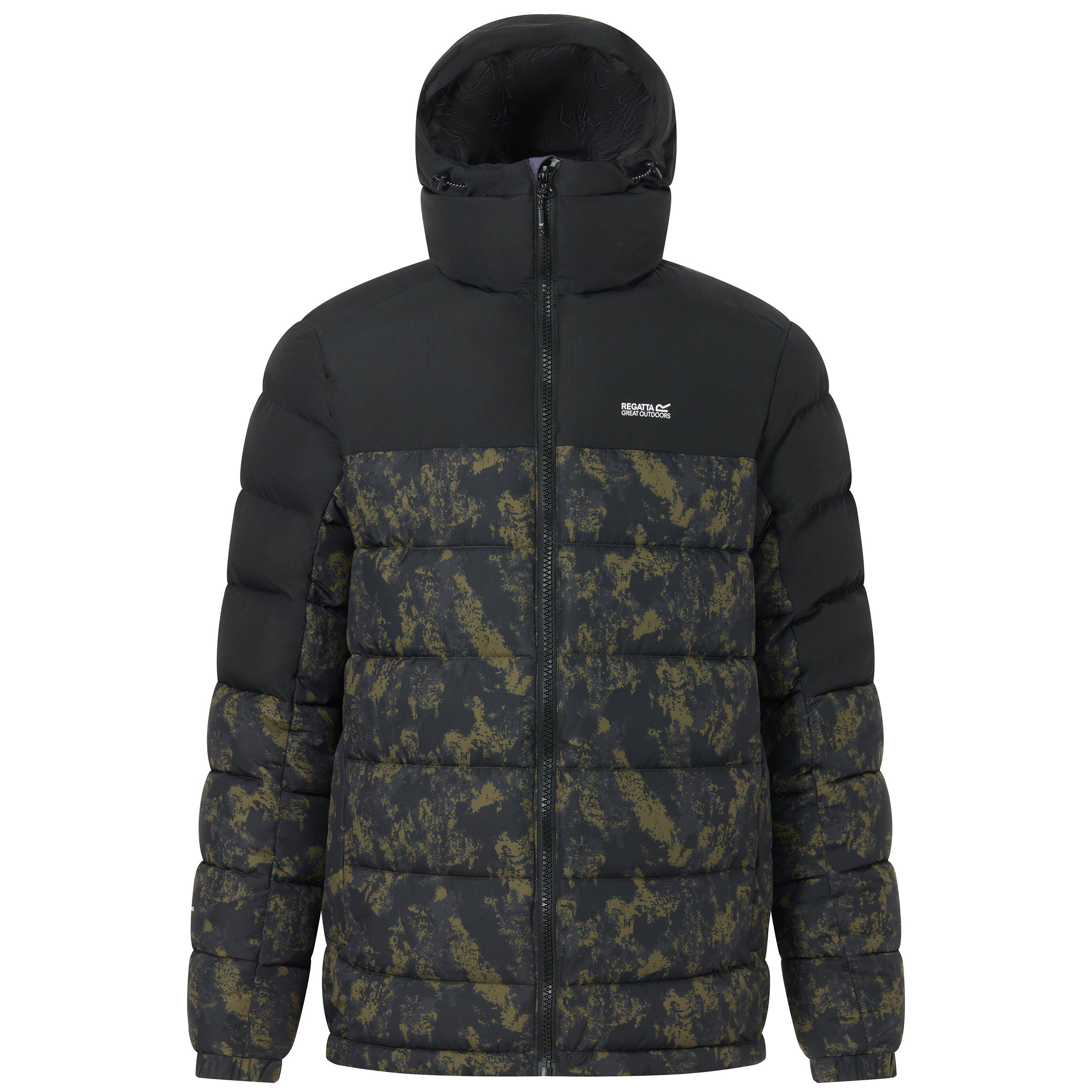 Regatta Men's Aldthorn Synthetic Down Long Sleeve Insulated Puffer Jacket - Print/Black - XL - Image 4