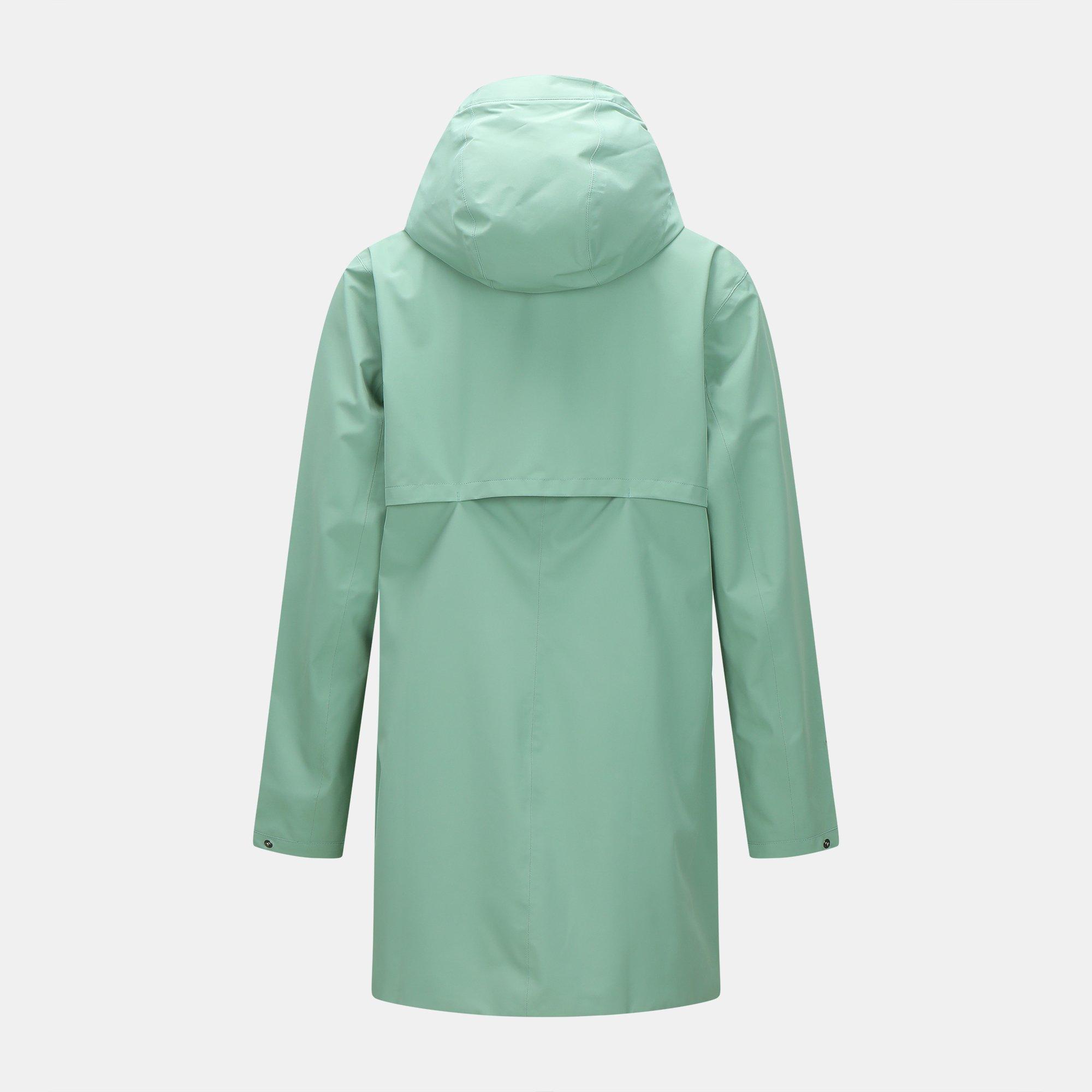 Green Bay - Karrimor - Women's Lightweight Hooded Water and Wind Resistant Knee Length Waterproof Jacket - 2