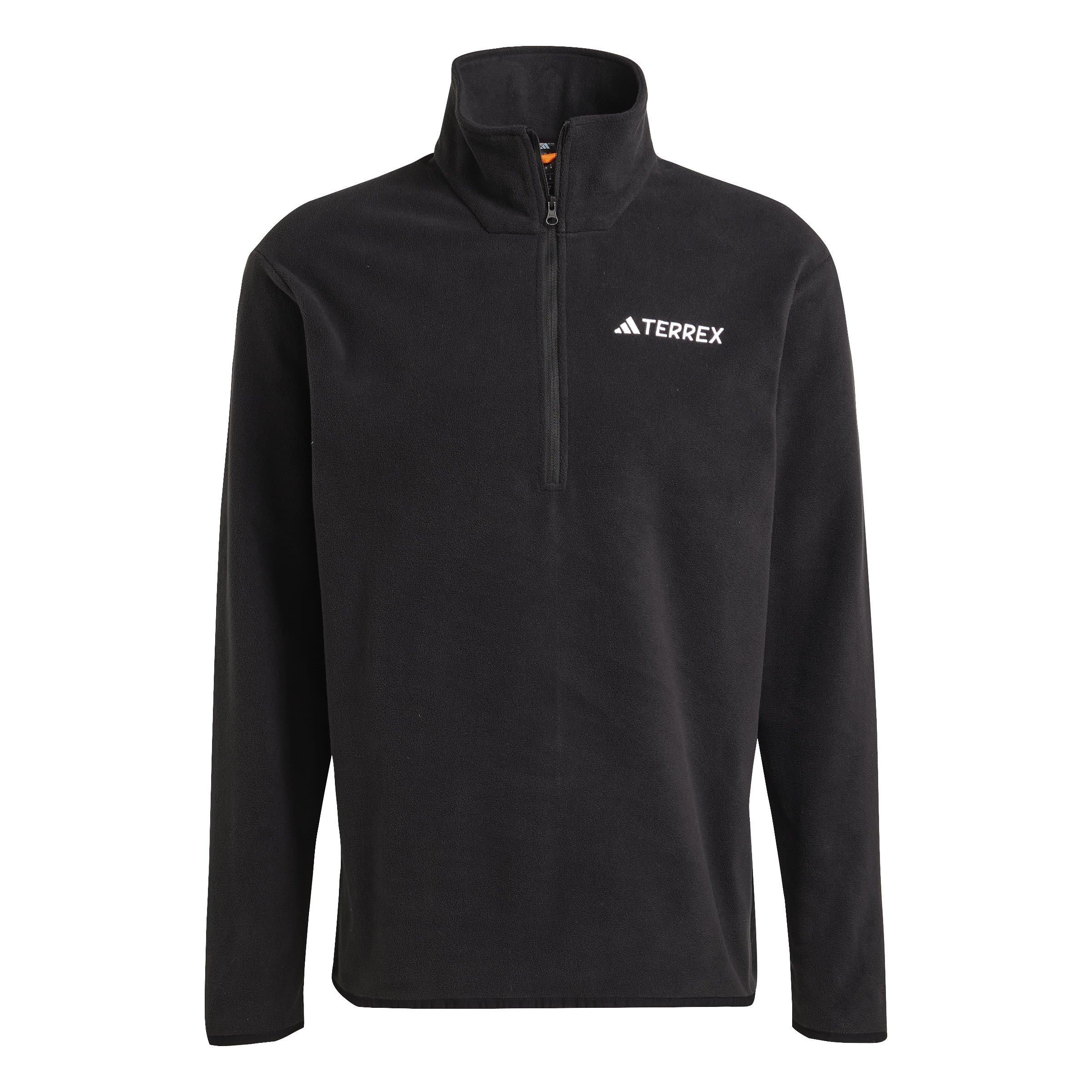 Adidas Men's Terrex  Essentials 1/2 Zip Fleece Jacket - Black - XL