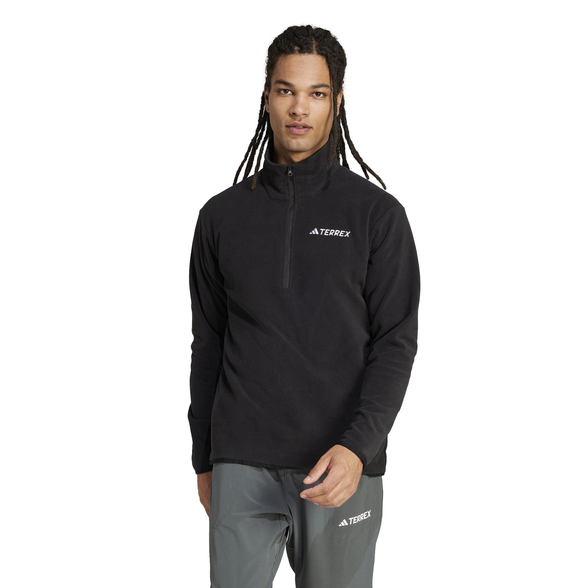 Black - adidas - Terrex Multi Essentials half Zip Fleece Jacket - 2