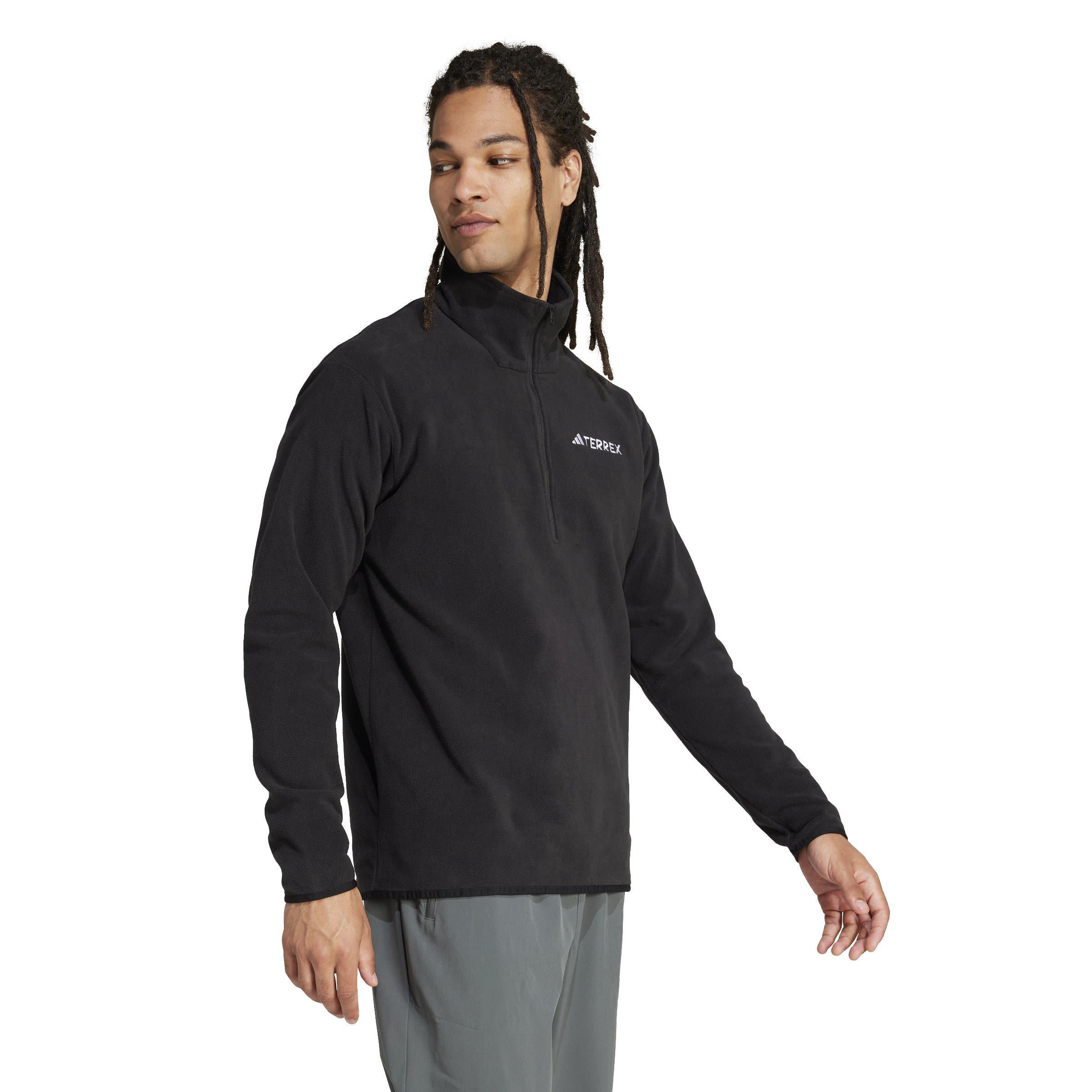 Black - adidas - Terrex Multi Essentials half Zip Fleece Jacket - 4