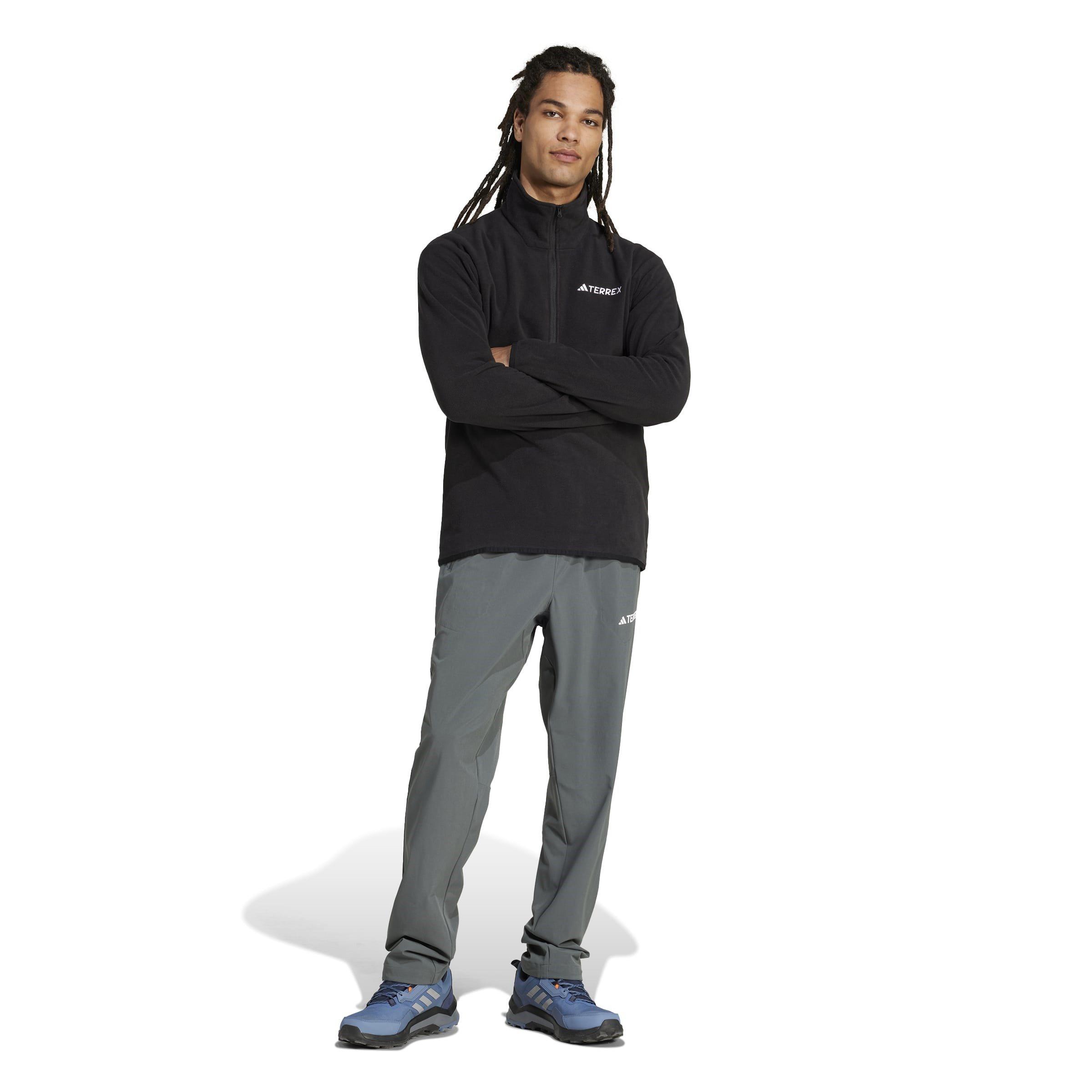 Black - adidas - Terrex Multi Essentials half Zip Fleece Jacket - 7