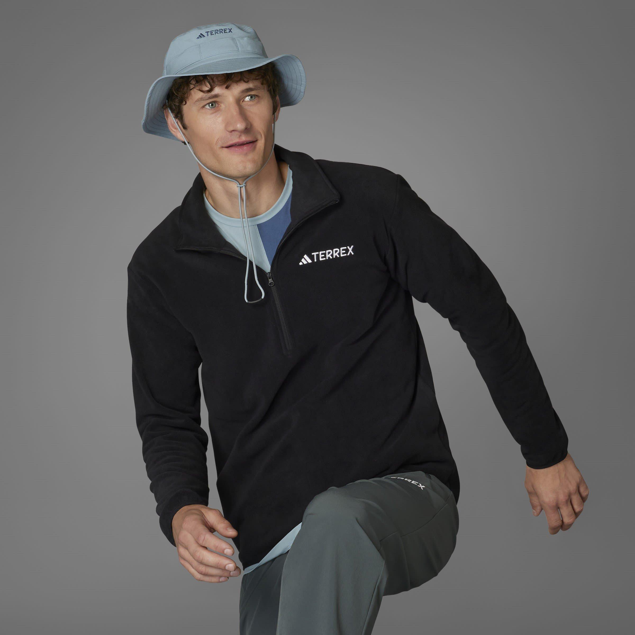 Black - adidas - Terrex Multi Essentials half Zip Fleece Jacket - 8