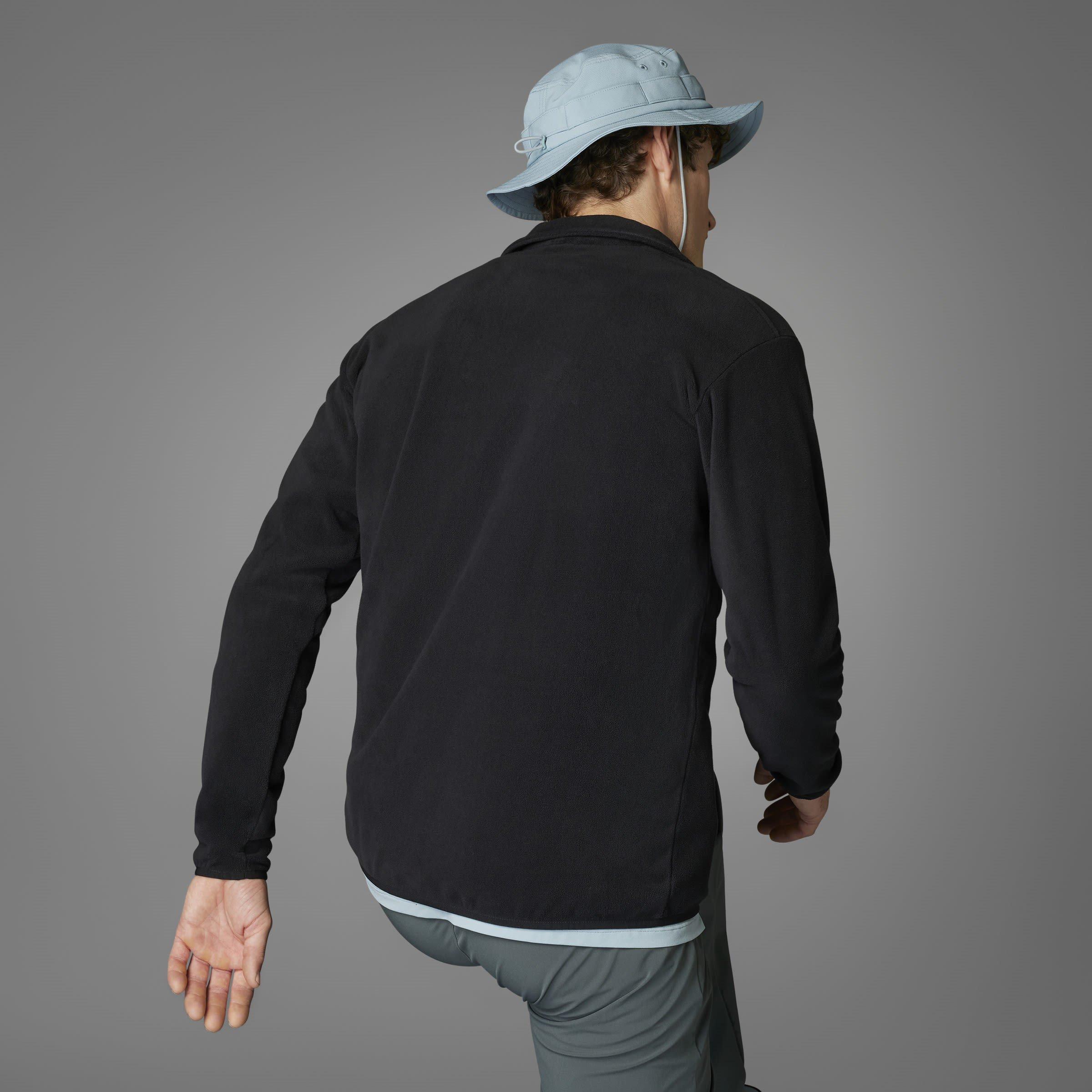 Black - adidas - Terrex Multi Essentials half Zip Fleece Jacket - 9