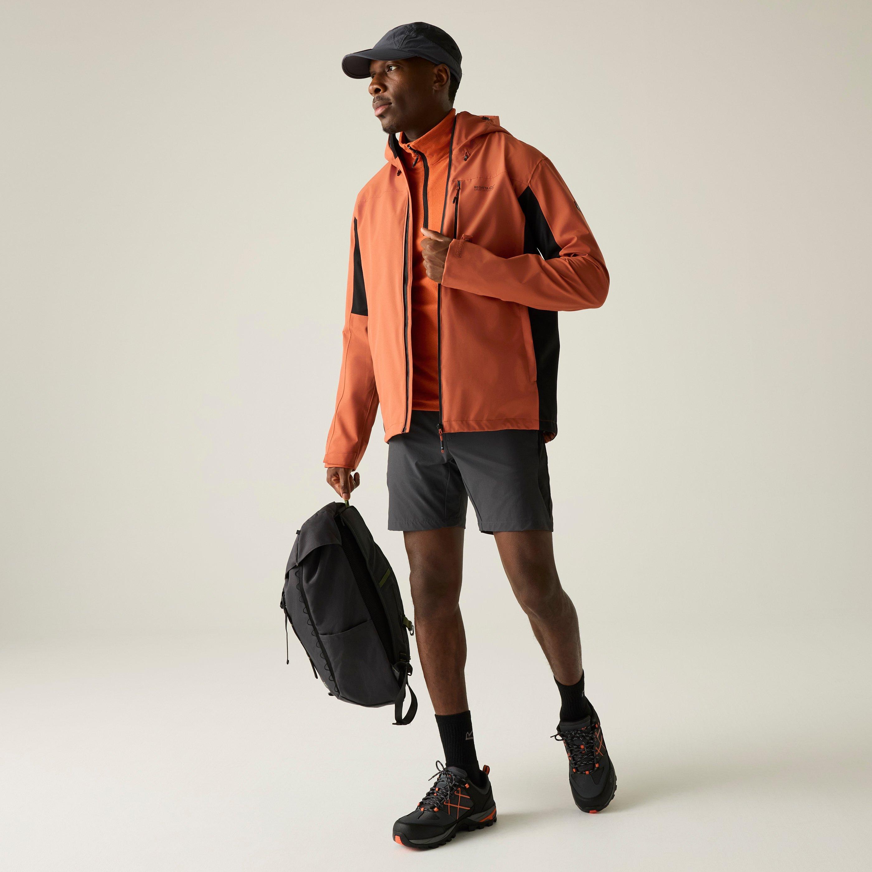Regatta Men's Birchdale Ii Isotex 15000 Breathable Long Sleeve Waterproof Jacket - Brick/Black - L