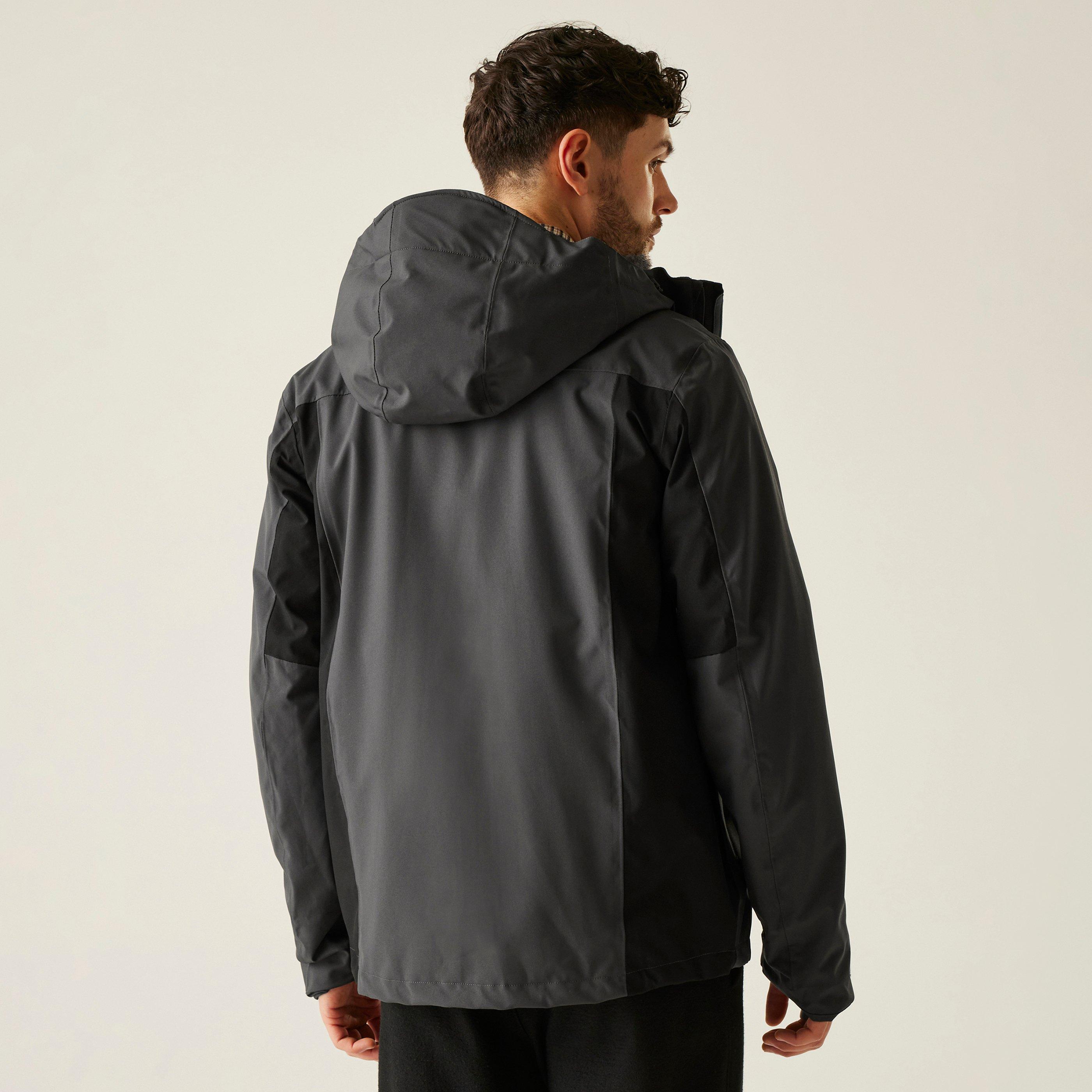 Cenere/Nero - Regatta - Birchdale Waterproof Jacket Mens - 4