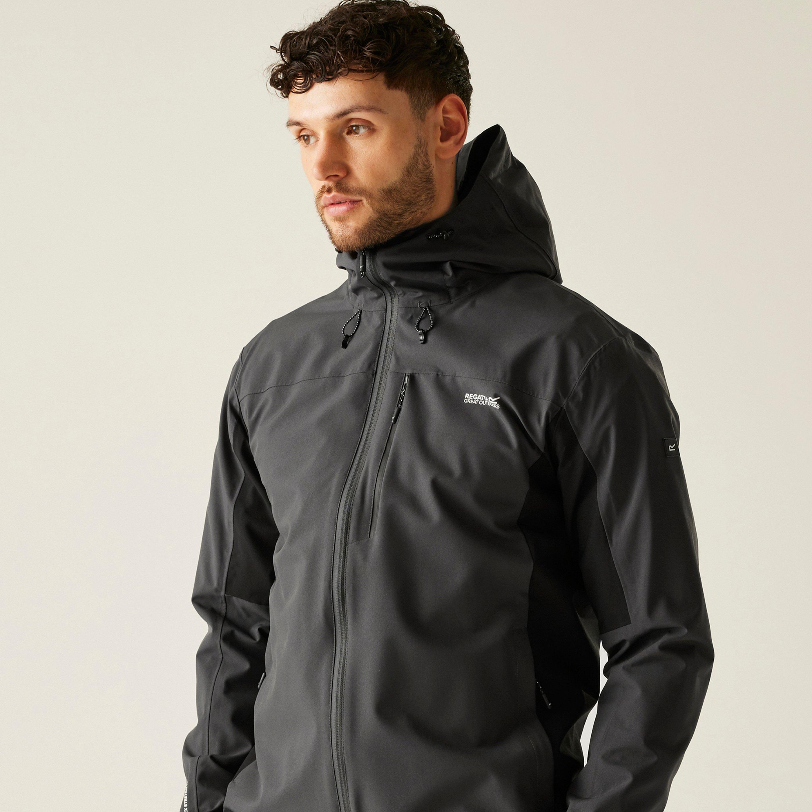 Cenere/Nero - Regatta - Birchdale Waterproof Jacket Mens - 6